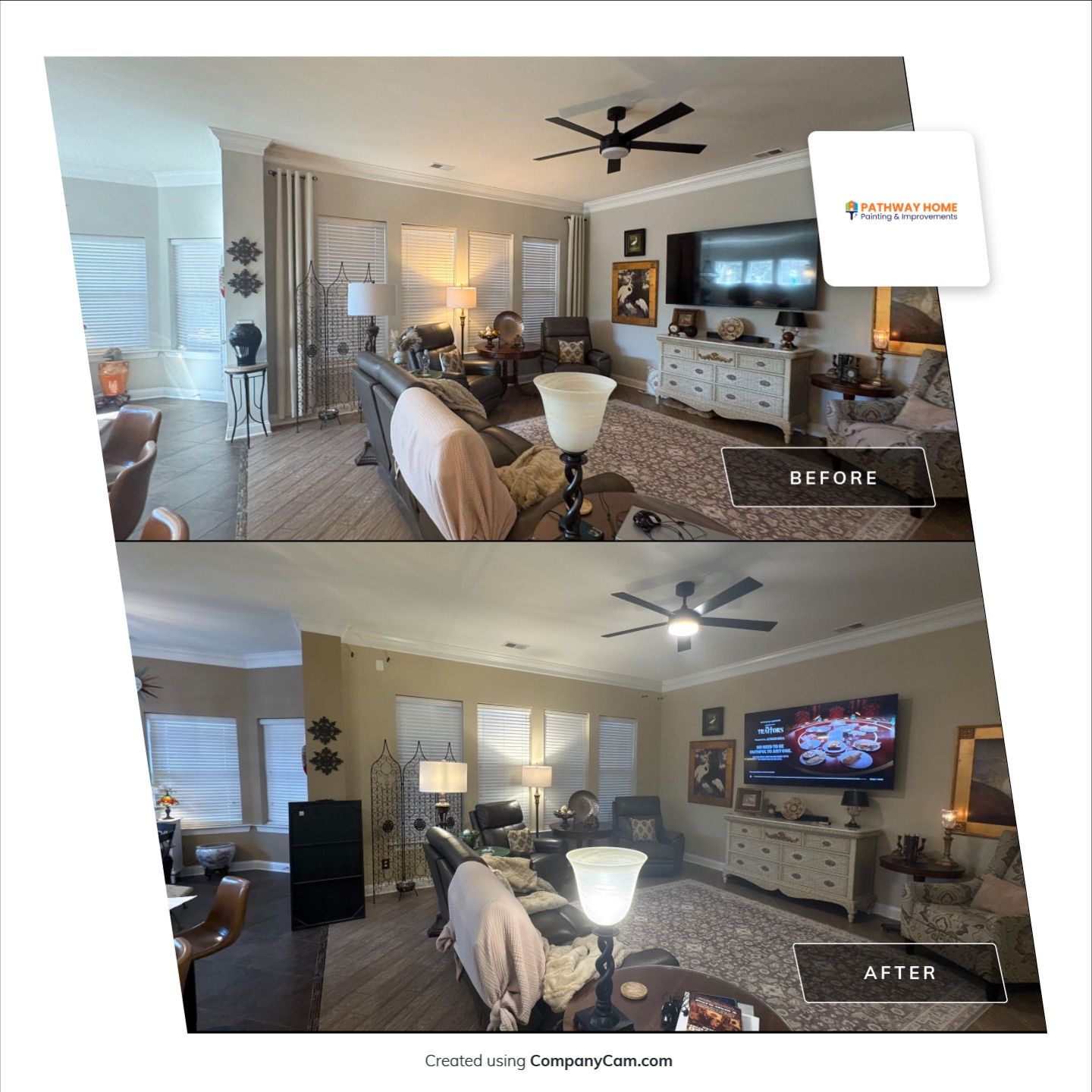 β This Home Runs on Latte Love by Pathway Home Painting & Improvements