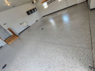 Multi-Car Garage Concrete Coating and Crack Repair in Dell Rapids