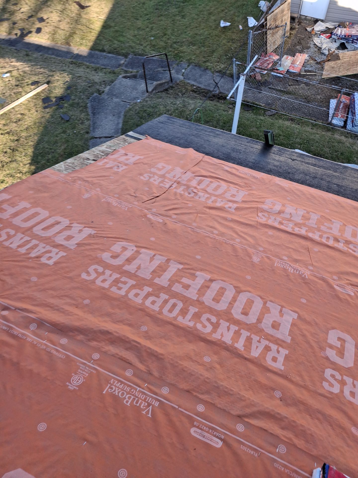 Residential Roofing Installation using GAF TImberline HDZ Hickory by Rainstoppers Roofing