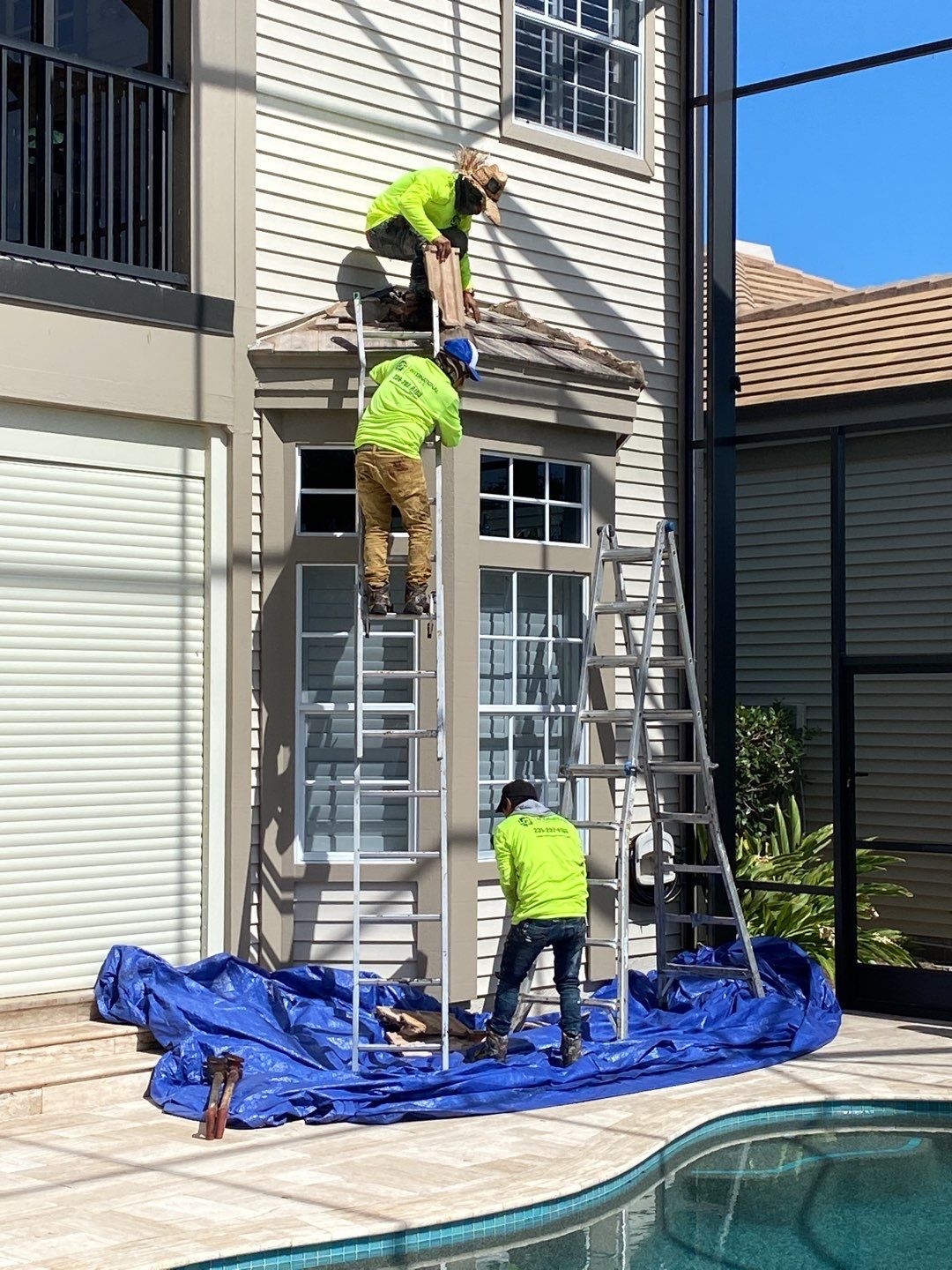 Residential Roofing Installation using Concrete Tile in Bonita Bay Community by International Roofing