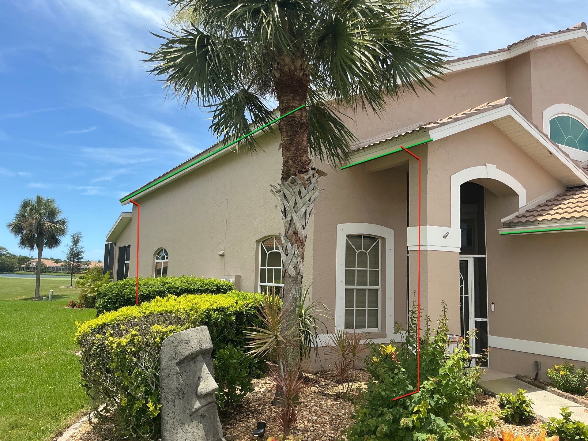 Replace White Seamless Gutters Installation in Sarasota FL by Gutter Professors