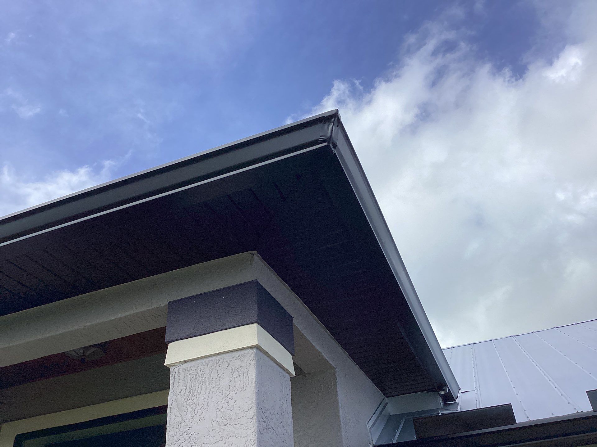 Black Aluminum Gutters Installed in Cape Coral FL by Gutter Professors
