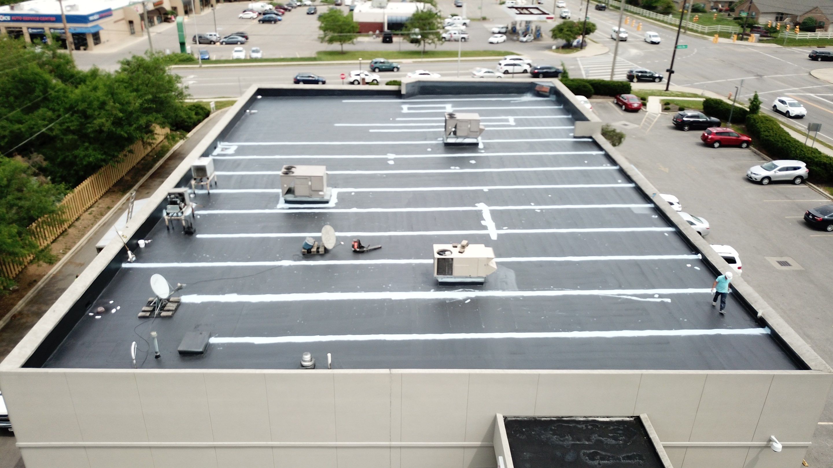 Fabric Reinforced Roof Coating by Gold Star Roofing LLC 