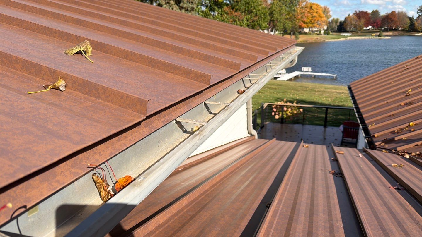 Roof Replacement using MS Standing Seam Roof Western Rust by 180 Contractors