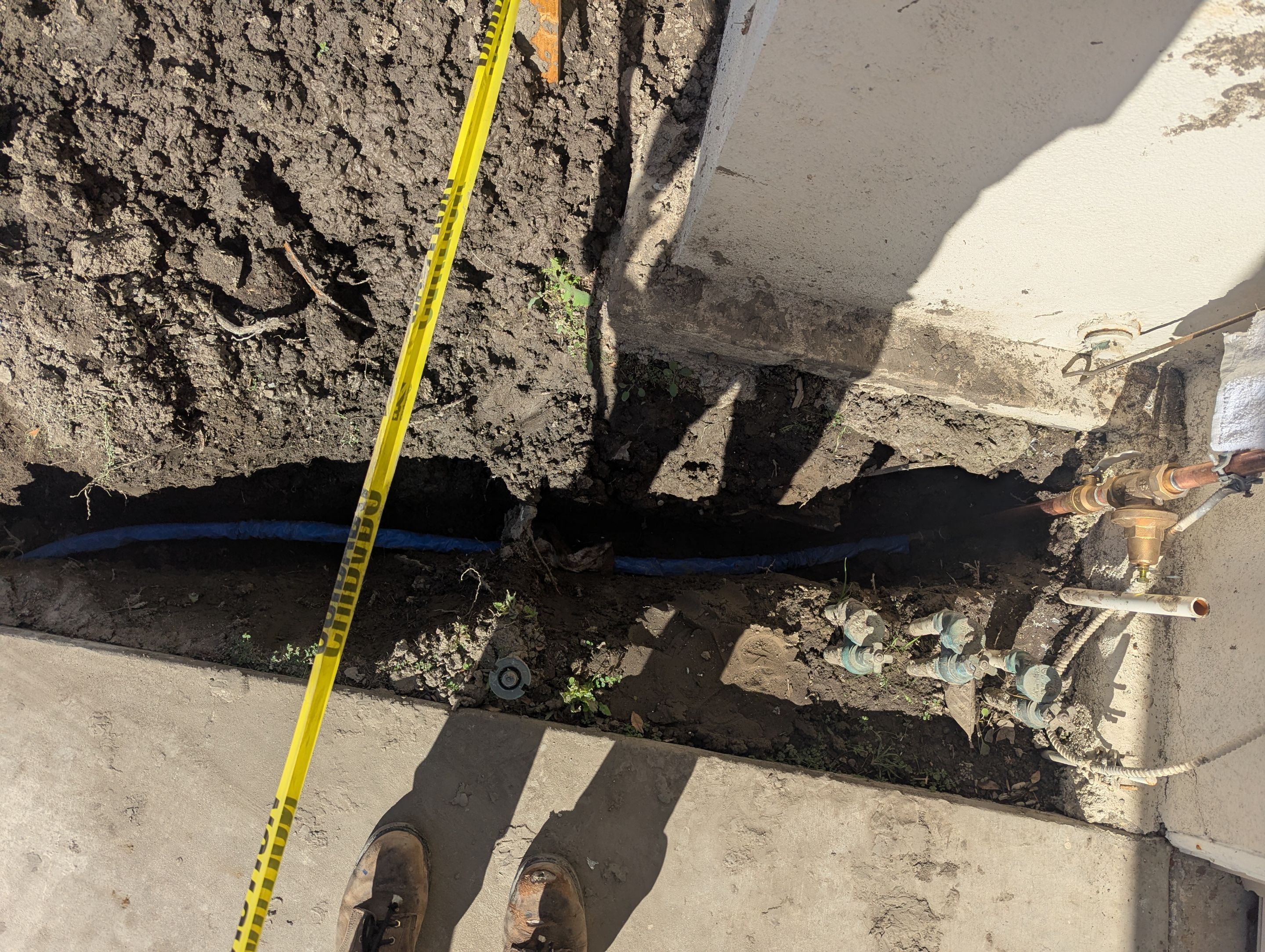 Water Main from meter to house  by Professional Plumbing Inc 