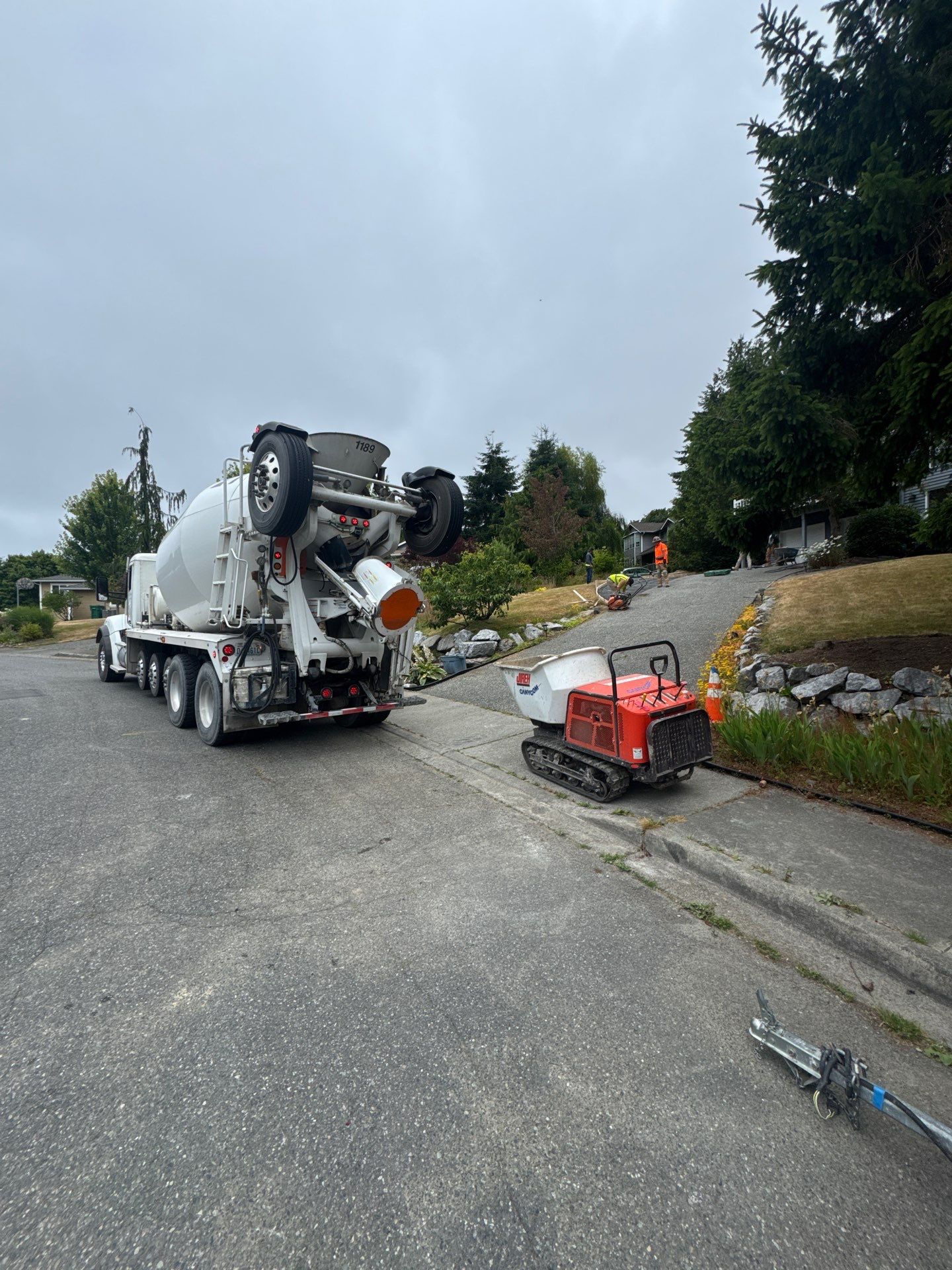 Concrete Back Patio Makeover  by Jireh Asphalt & Concrete Inc 