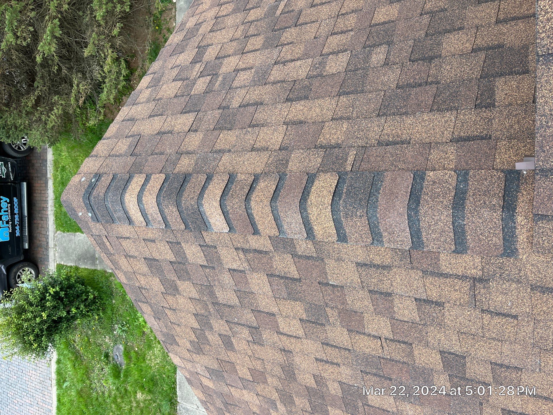 Residential Roofing Installation using certainteed Landmark Shingles by Fahey Roofing + Contracting