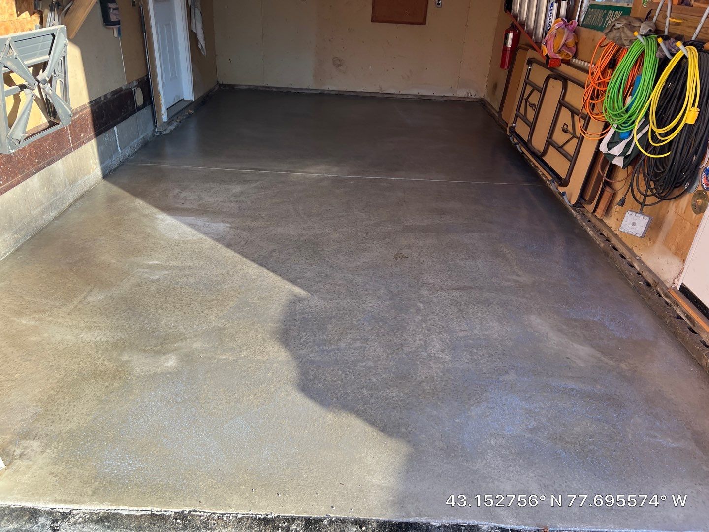 Concrete garage floor replacement   by NG Masonry & Construction LLC