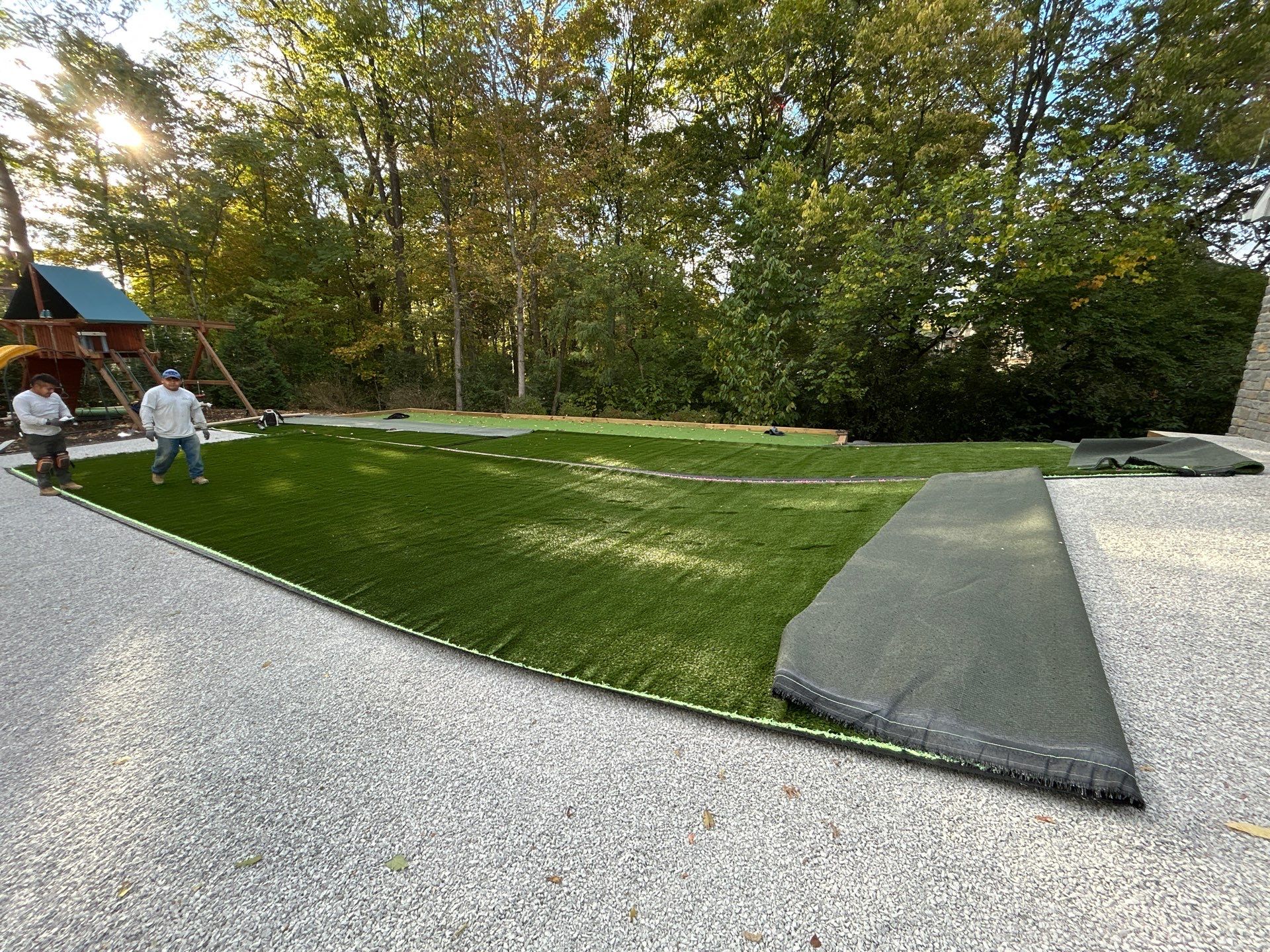 Custom Synthetic Backyard Dream in Cincinnati by Southwest Greens Midwest