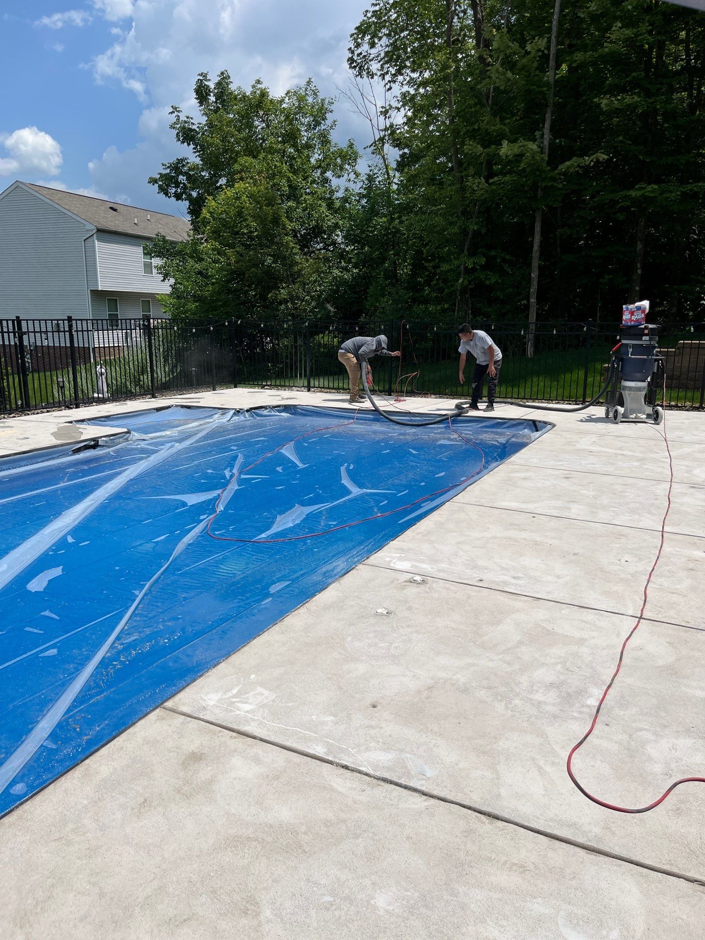 Oxford Pool Deck Project in Baden by Floors in a Day, Inc