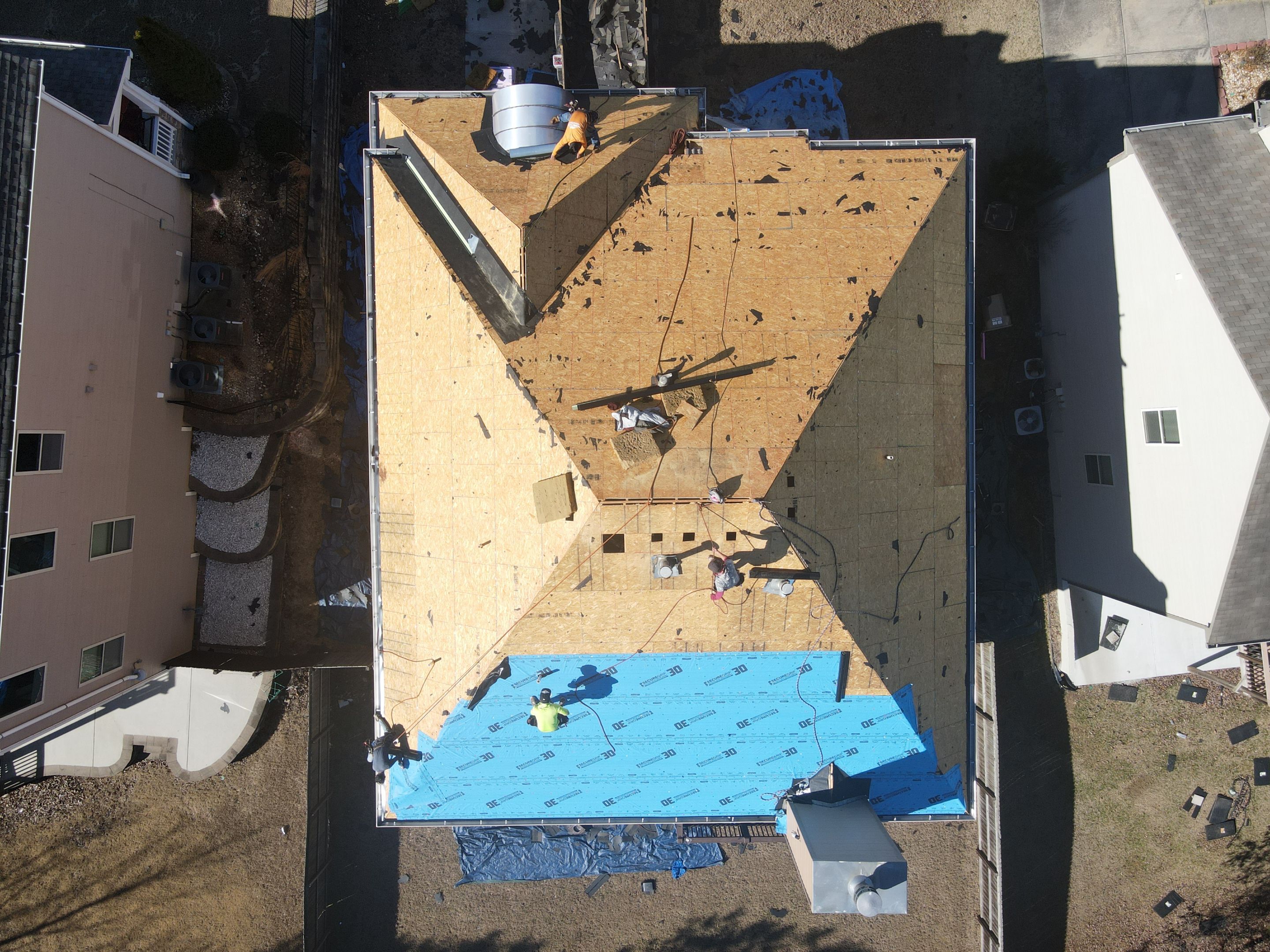 Residential Roofing Installation using Owens Corning by Inspector Roofing and Restoration