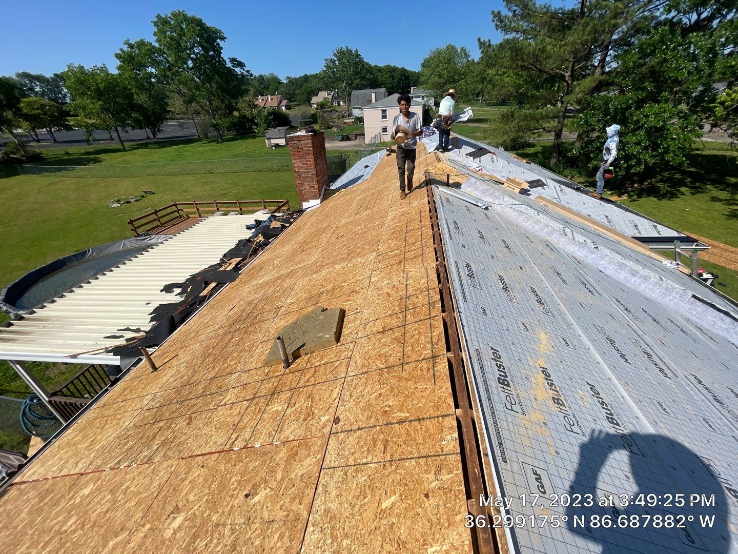 Residential Roofing Installation using GAF Timberline HDZ Charcoal by Undersun Roofing 
