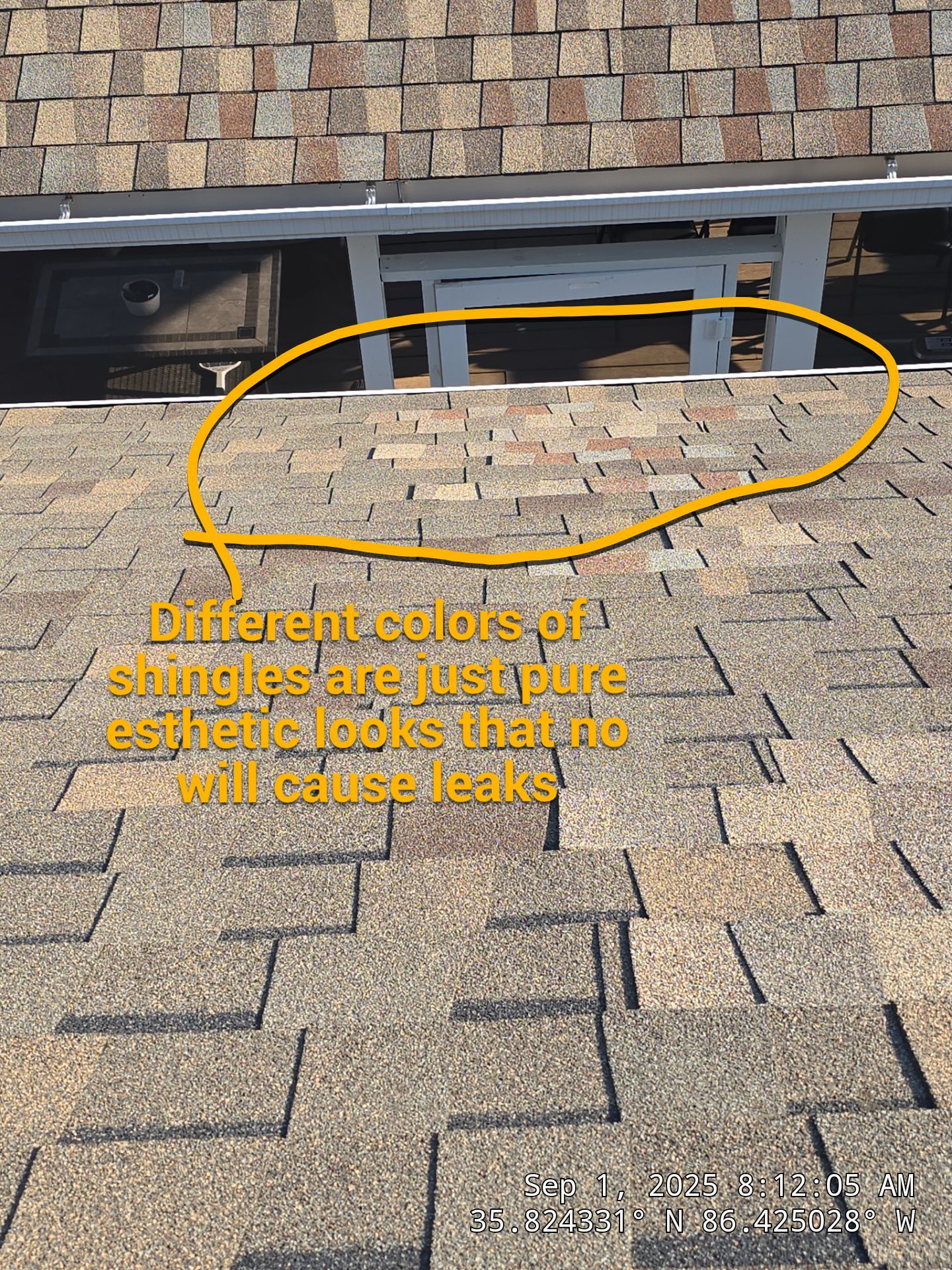 Roof/exterior inspection by ROOF REPAIR EXPERT LLC