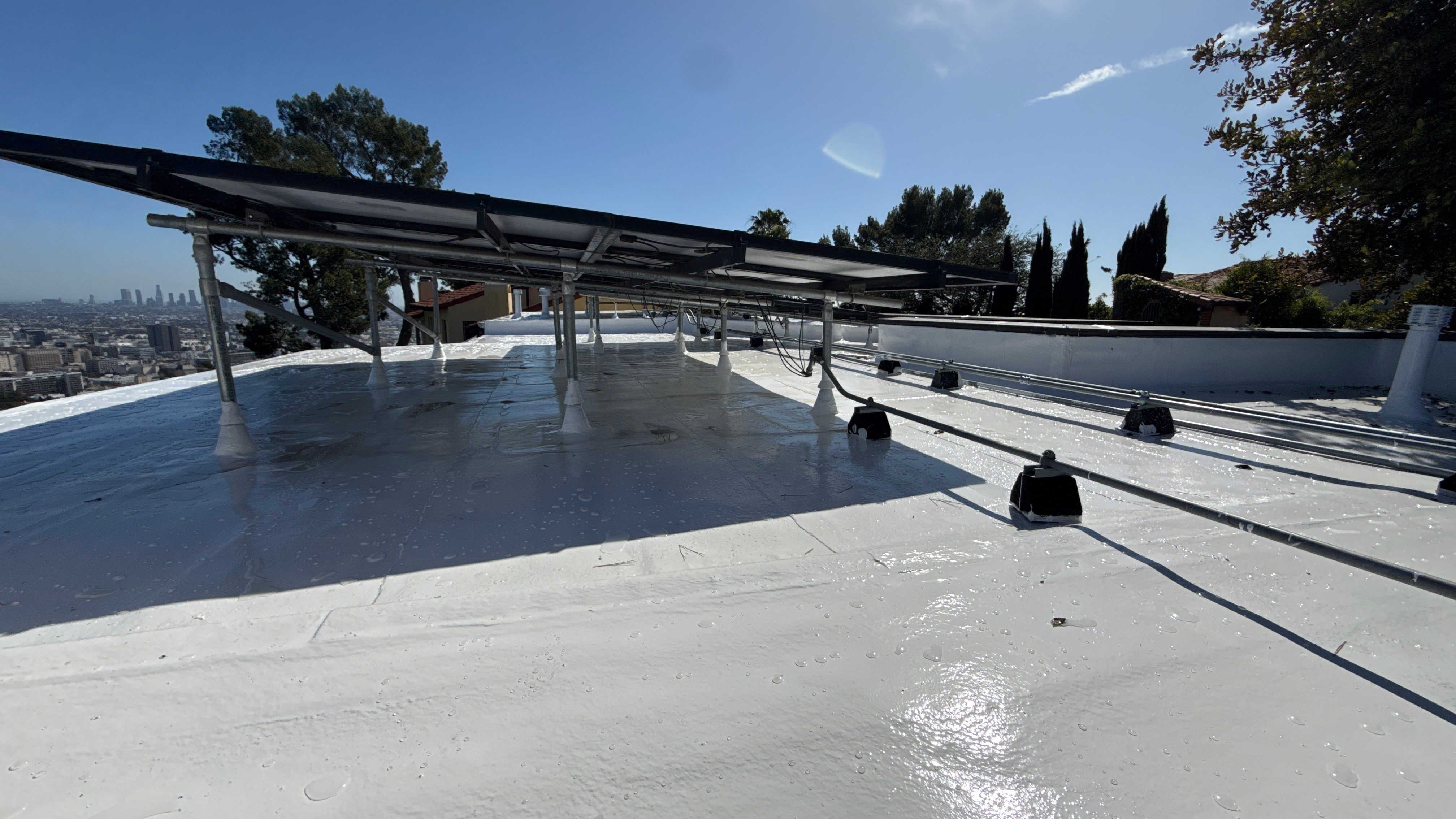 Residential Silicone Coating Project - West Hollywood by Hull Brothers Roofing