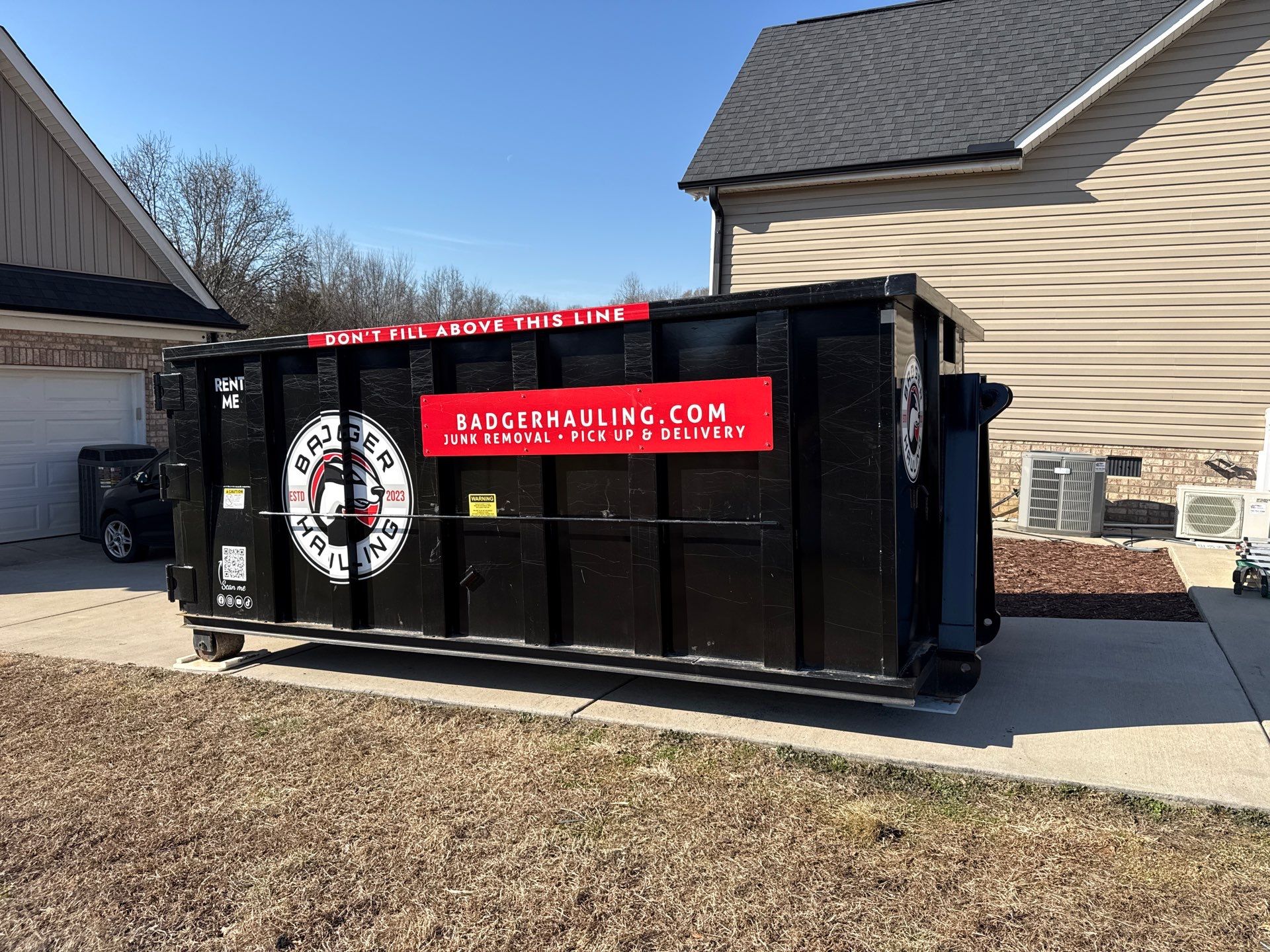Dumpster Rental in Monroe by Badger Hauling