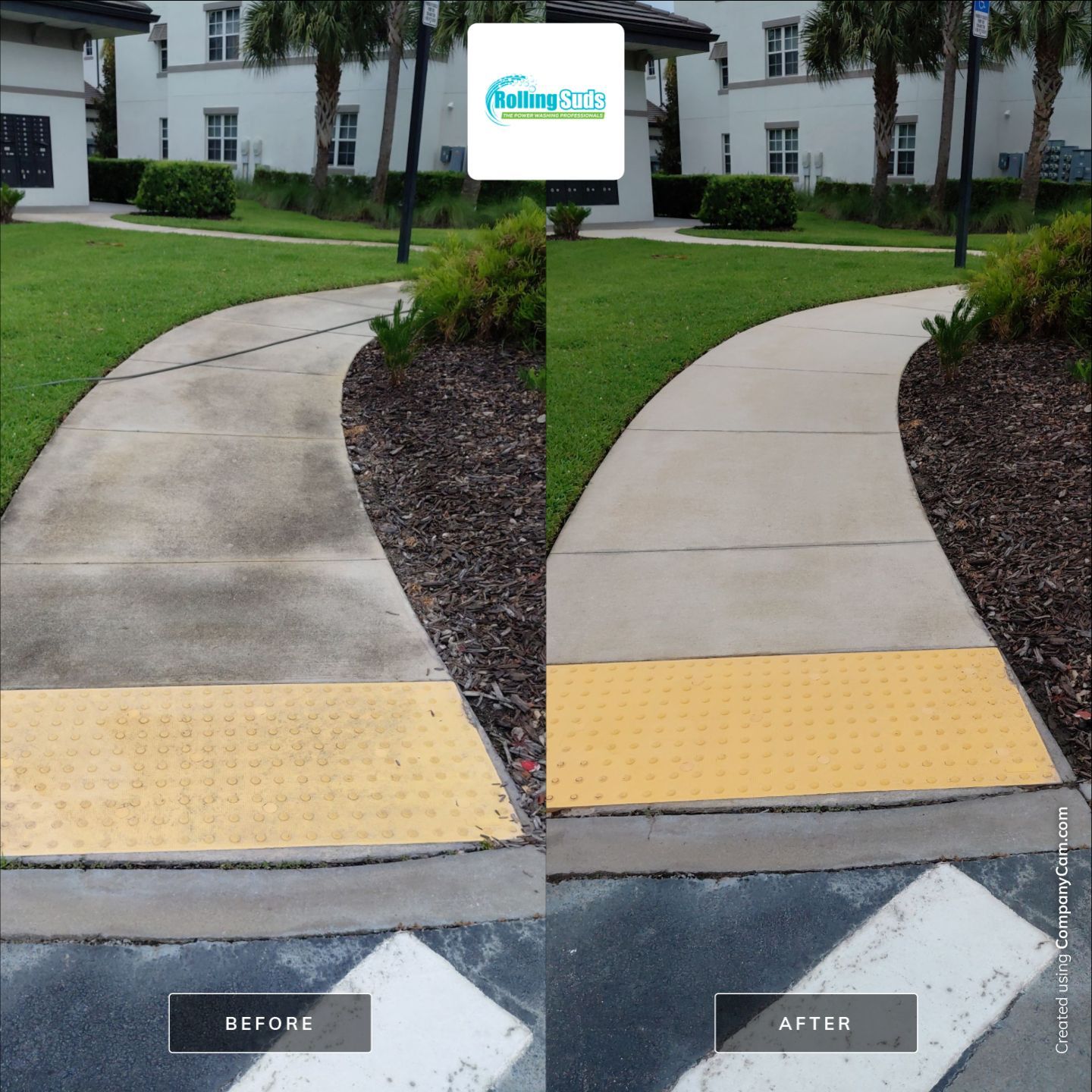 Apartment Flat Work by Rolling Suds Power Washing of Naples - Fort Myers