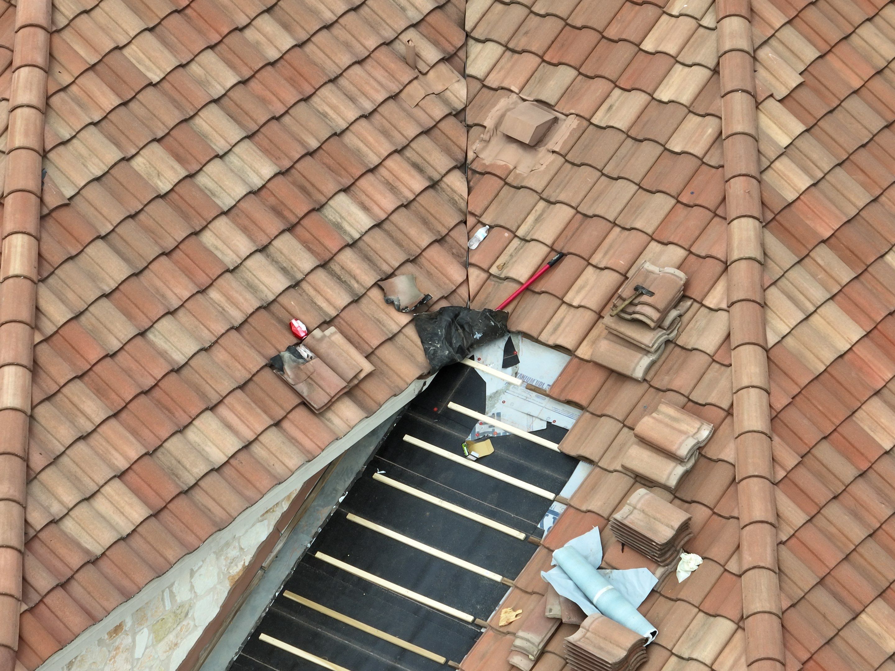 Tile Roof Repair  using Concrete S Tile by Premier Roofing and Contracting