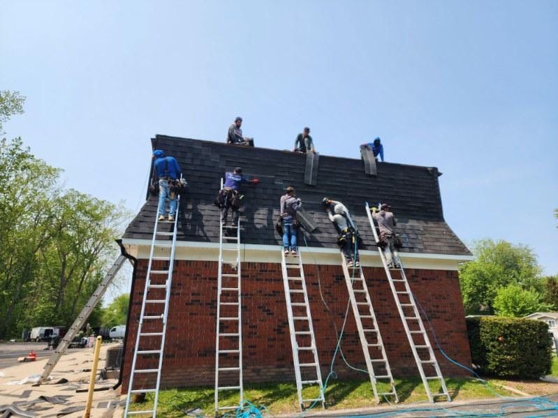 Commercial Roofing Installation using IKO DYNASTY - Granite Black by JNR Roofing LLC