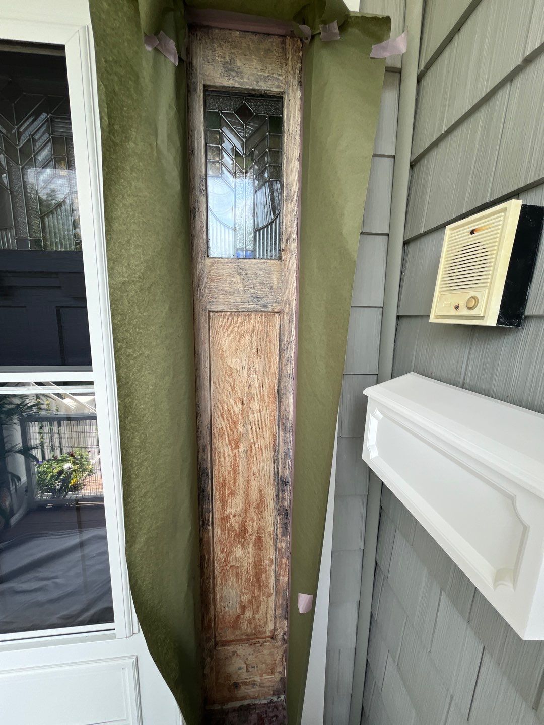 Craftsman Entry Door Restoration and Painting in Ocean City by FreshCoat Works LLC