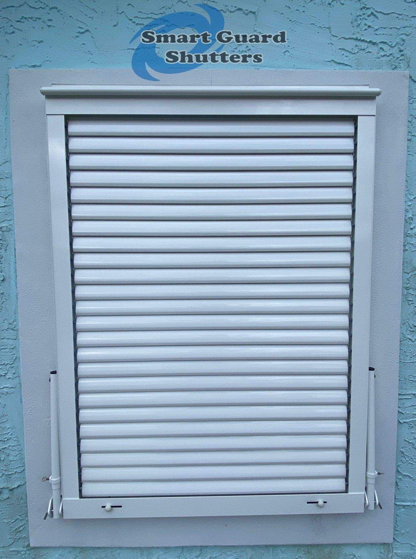 Hurricane Protection in White by Smart Guard Shutters