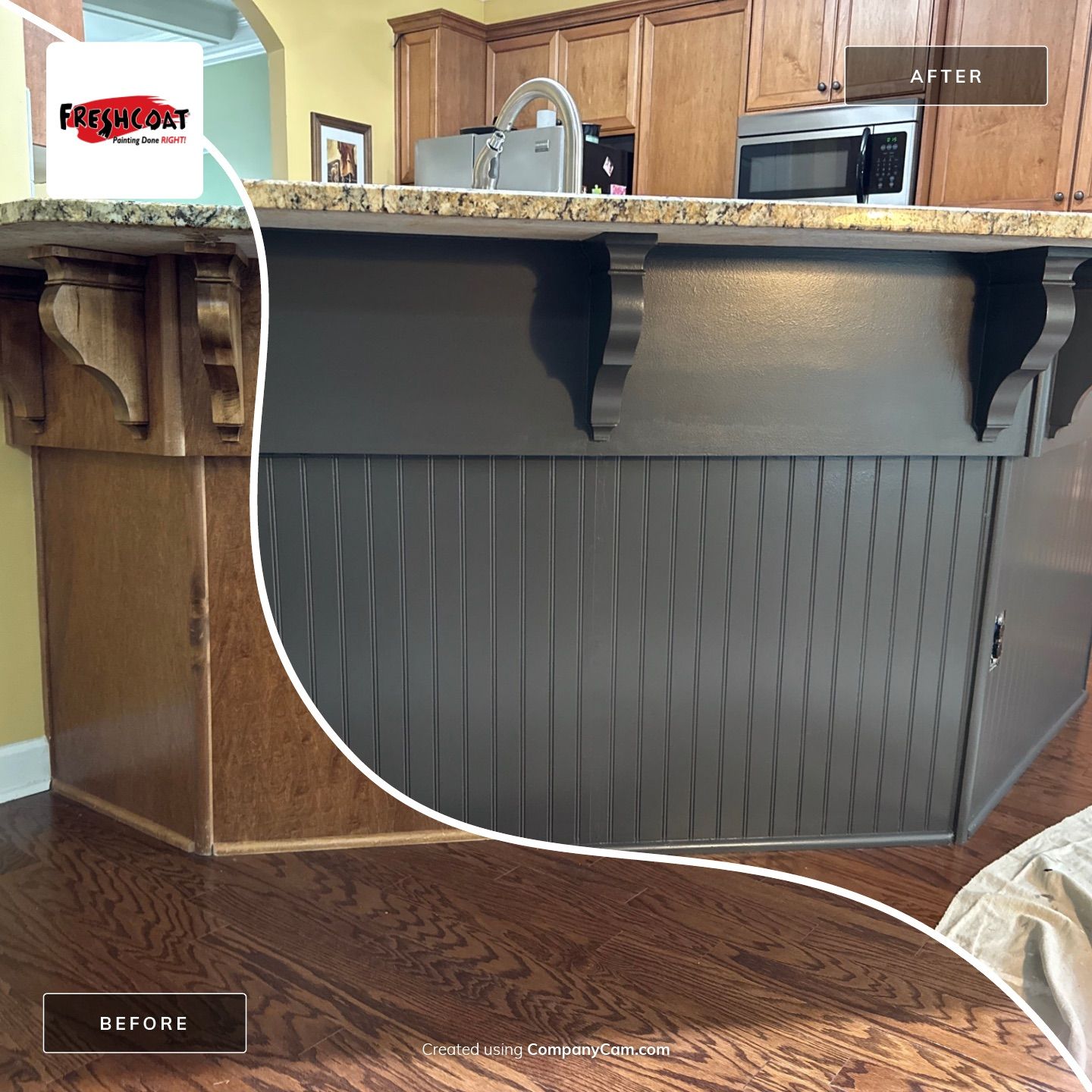 Kitchen Cabinet/Island by Fresh Coat Painters of Augusta