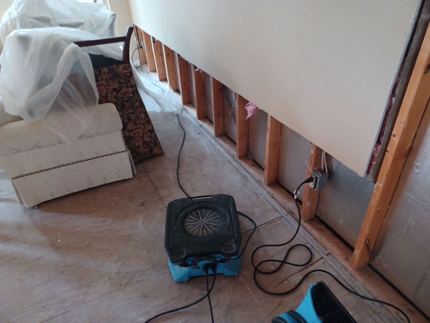 Project in Plymouth by EzDry Water Mitigation & Property Restoration