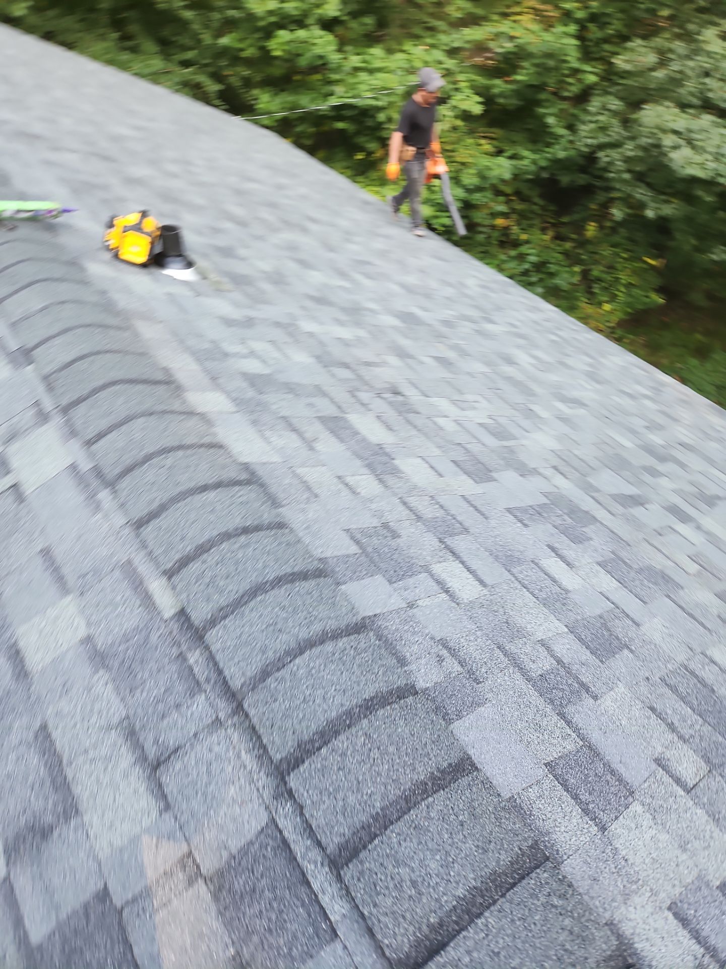 Residential Roofing Installation using Owens Corning TruDefinition Duration AR - Estate Gray by A Plus Exterior