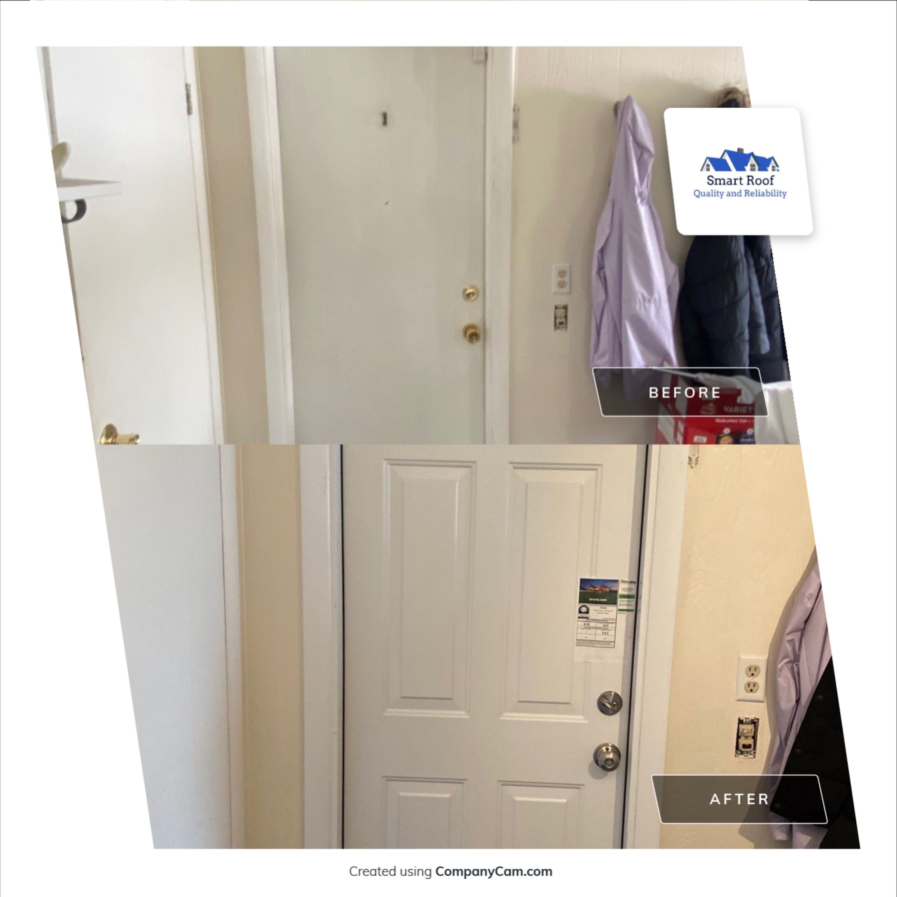 Entry Door using Replace Exterior Door by Smart Roof