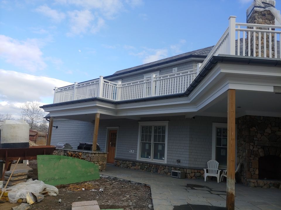 Gutter Installation using Half Round Aluminum Gutter in Natick, MA by Gutter Pro Enterprises