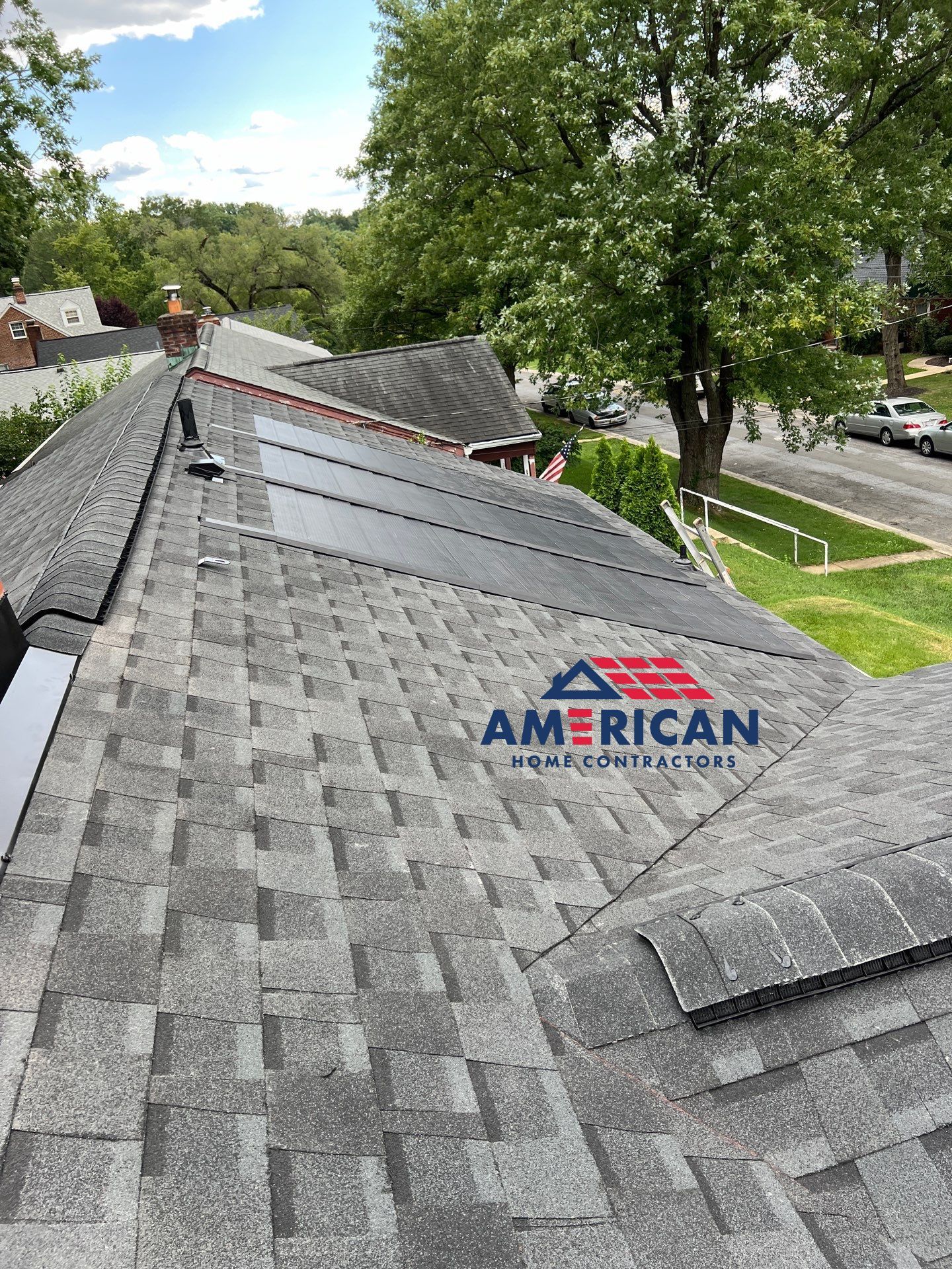 Roof Replacement using GAF Timberline Solar by American Home Contractors