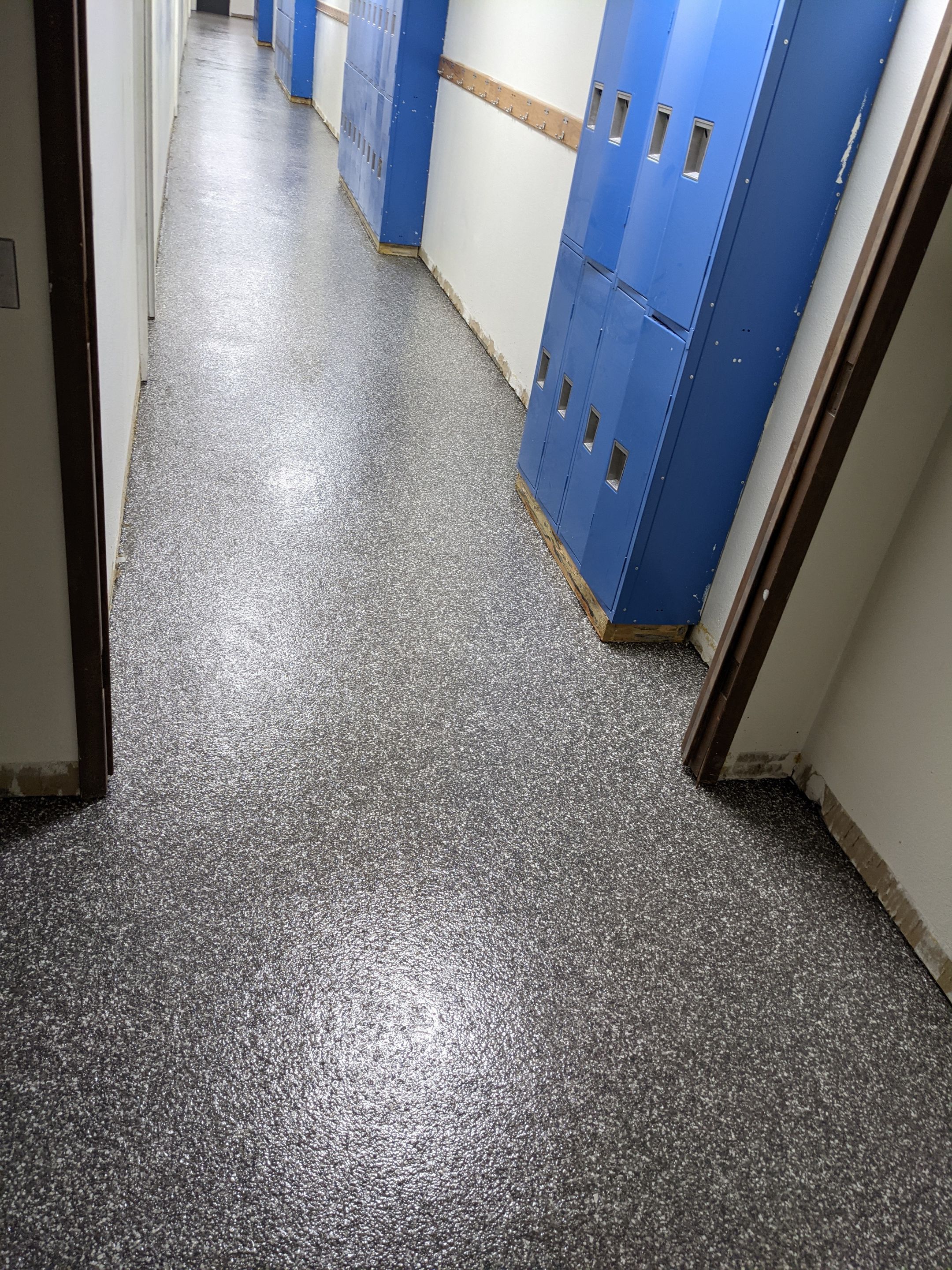 Commercial Floor Transformation using Silver Creek by Croc Coatings, LLC