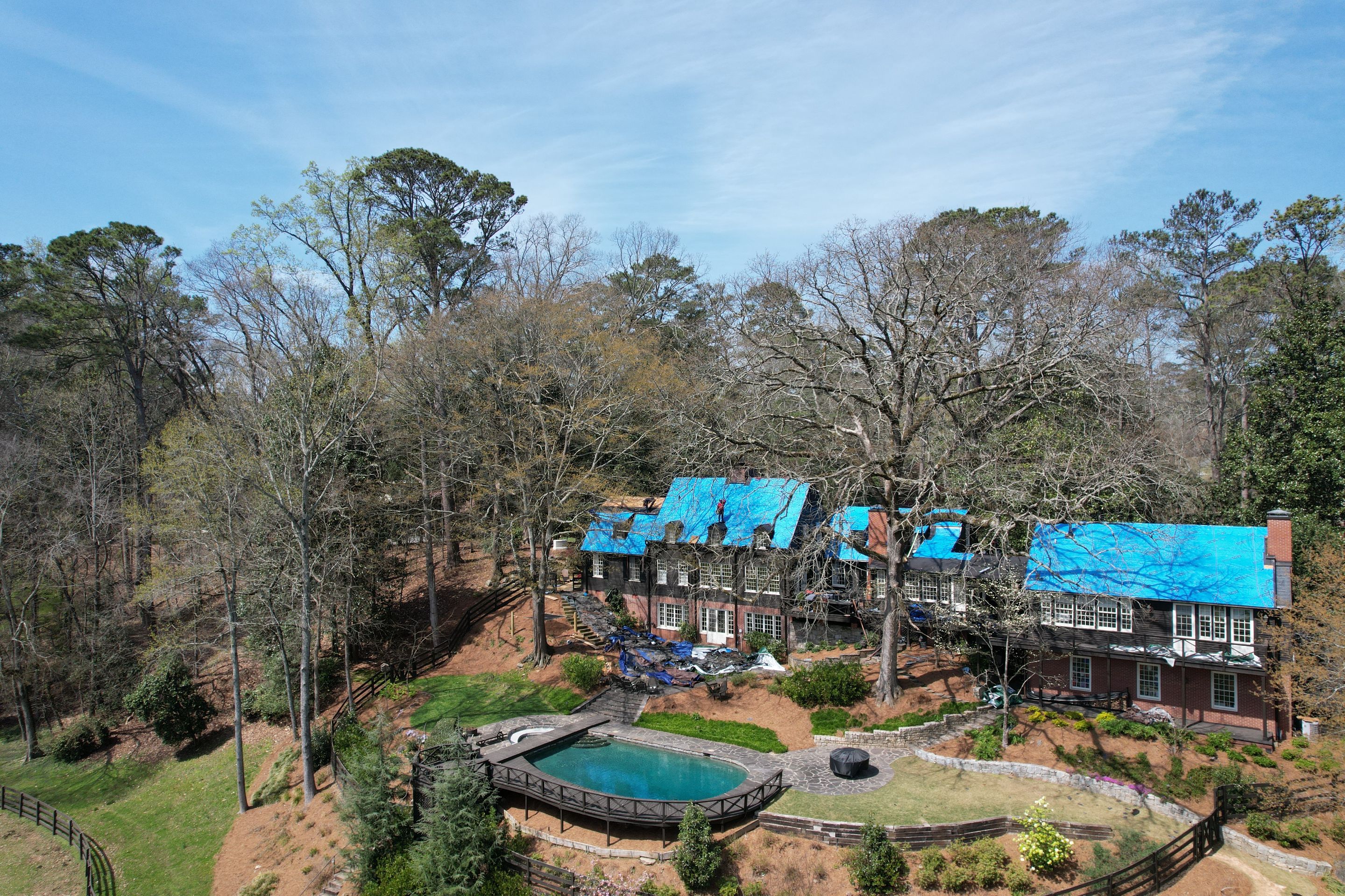 Residential Roofing Installation using Da Vinci Slate  by Inspector Roofing and Restoration