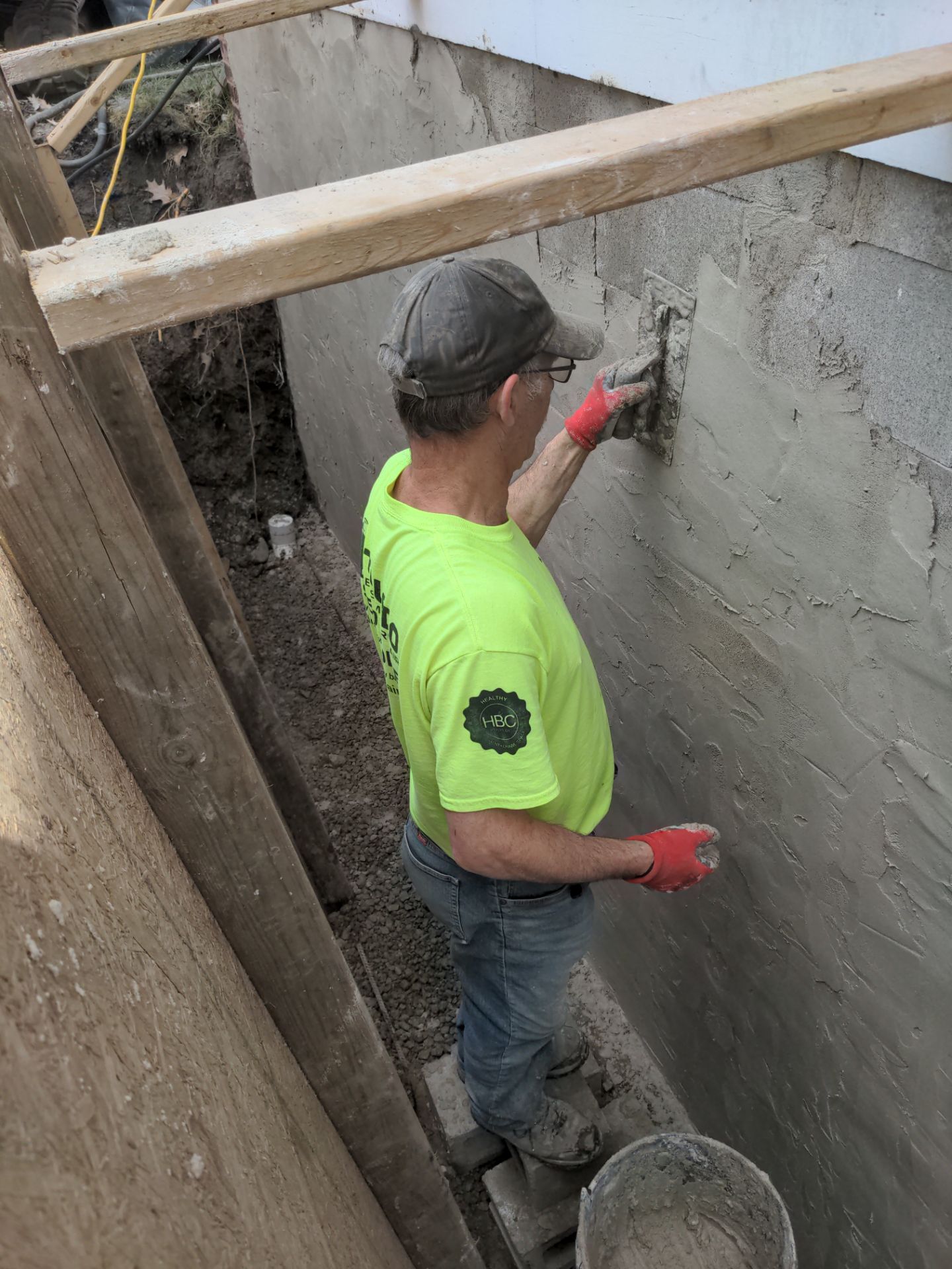Basement Wall Rebuild with Exterior Waterproofing by Toledo Basement Repair