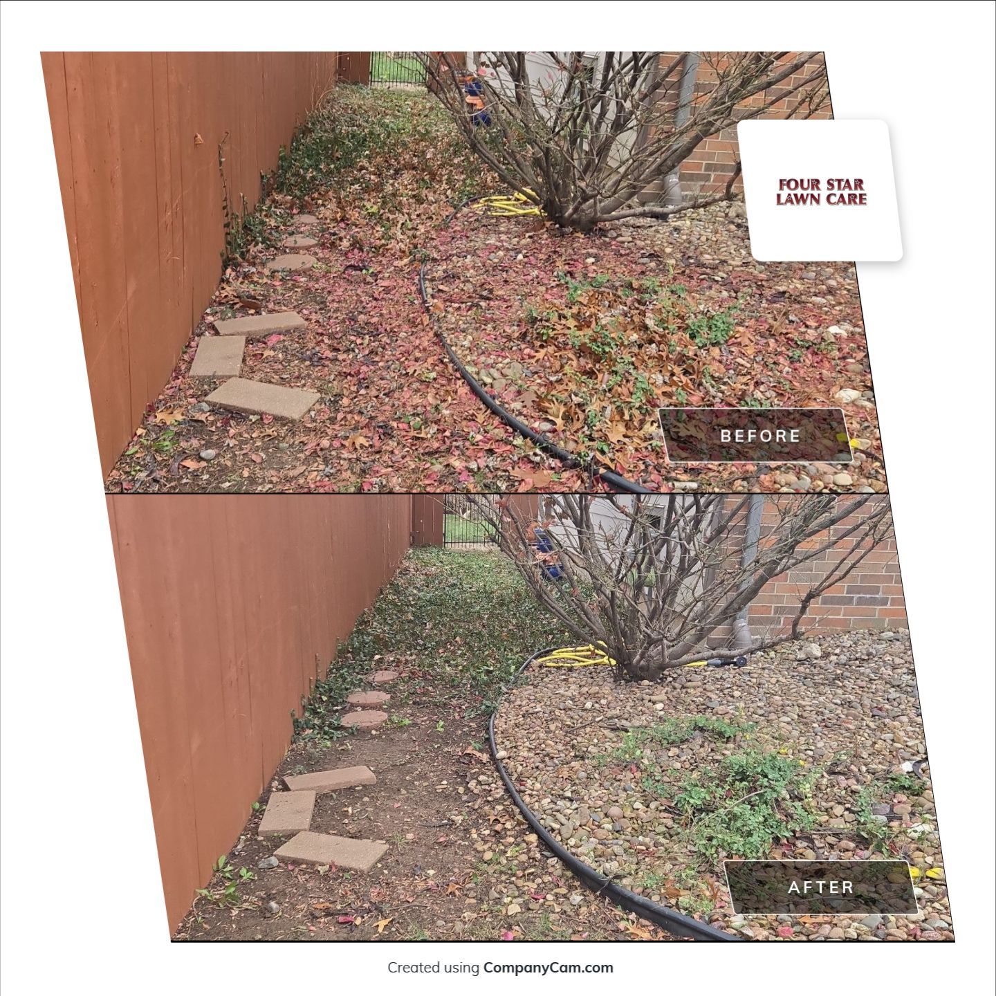 Project in Andover by Four Star Lawn Care