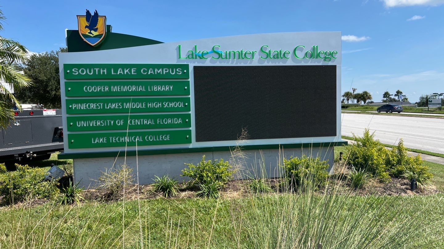 Monument Sign for LSSC Clermont by SignCrafters