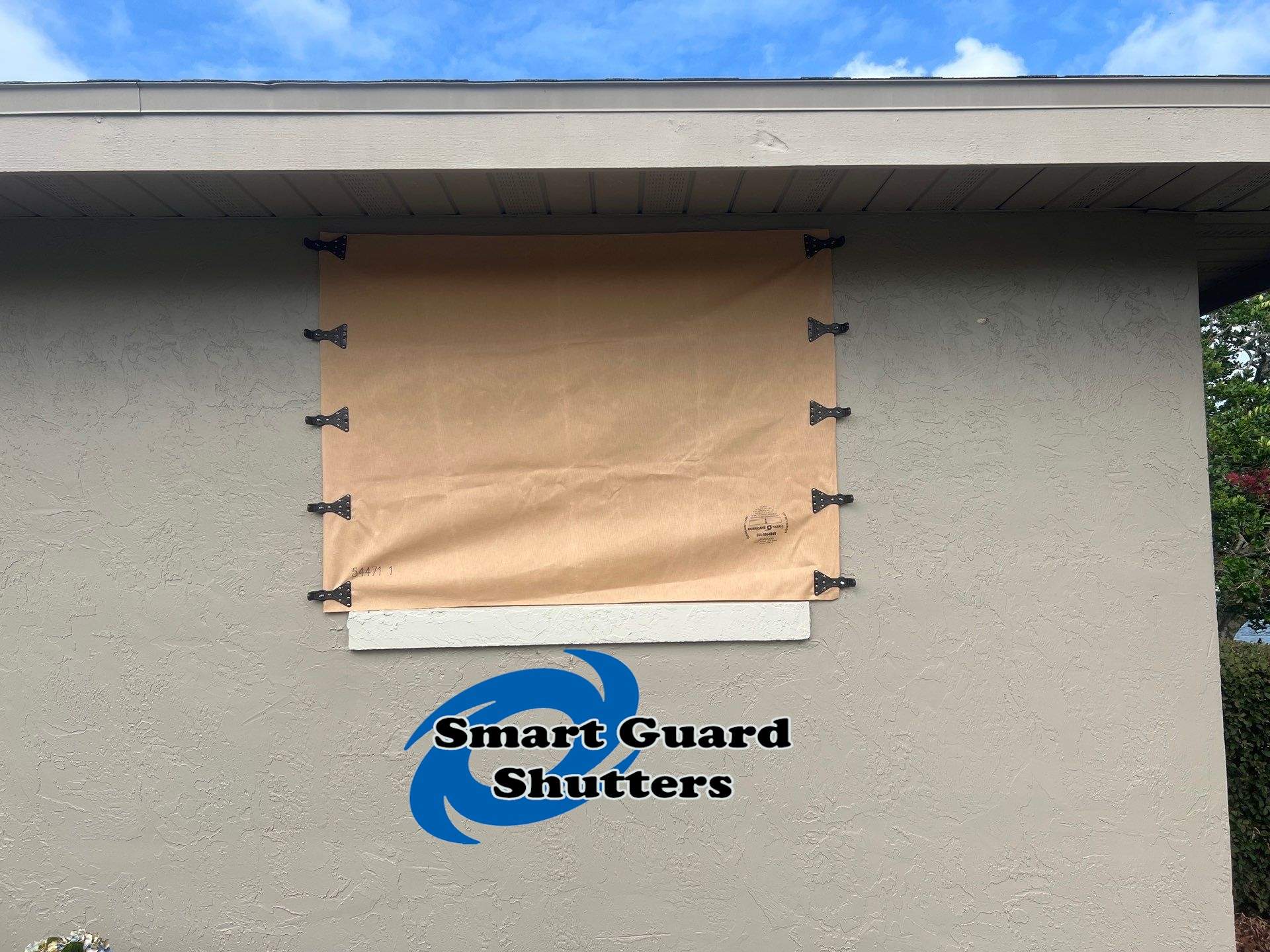 Astro Guard Fabric in Tan  by Smart Guard Shutters