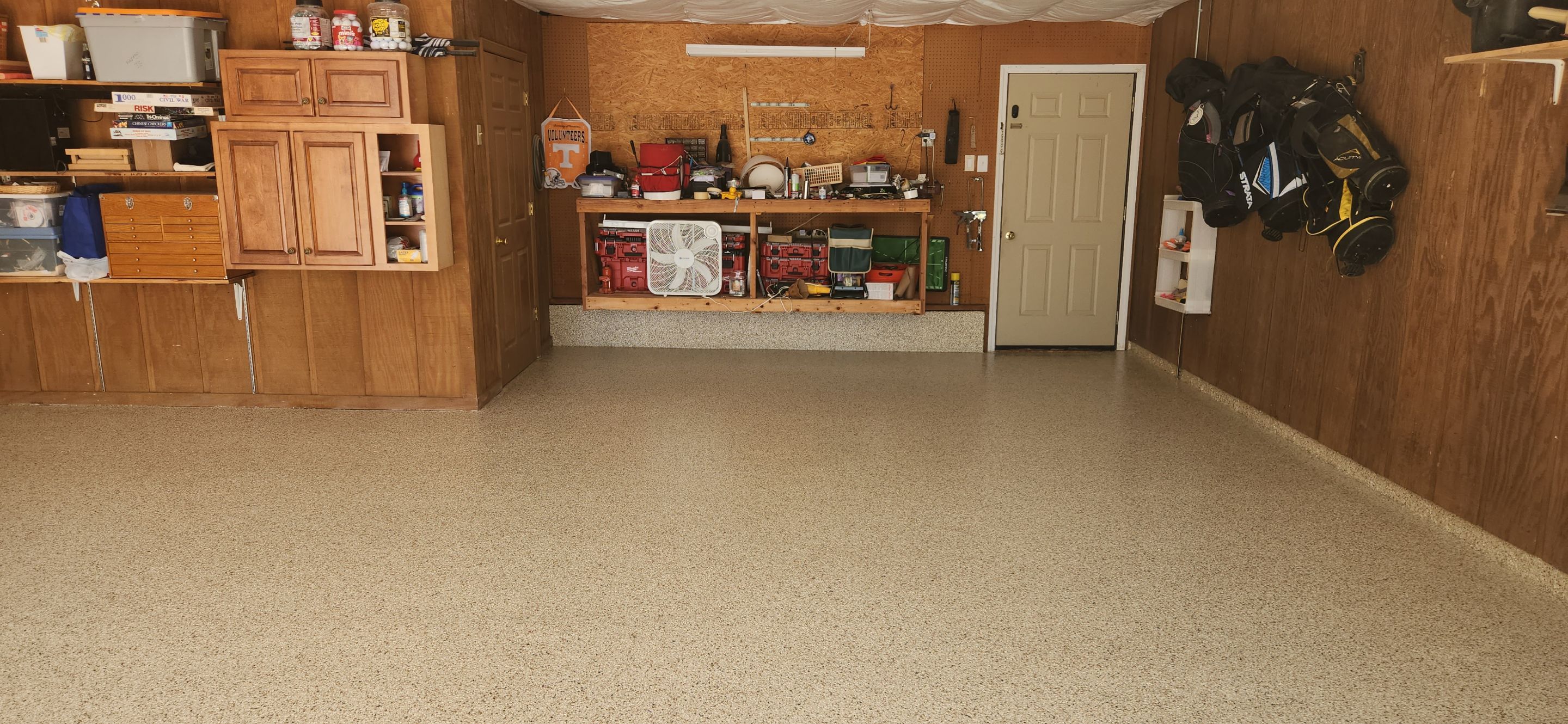 Garage and Driveway Makeover Using Desert Flake by Elite Floor Solutions
