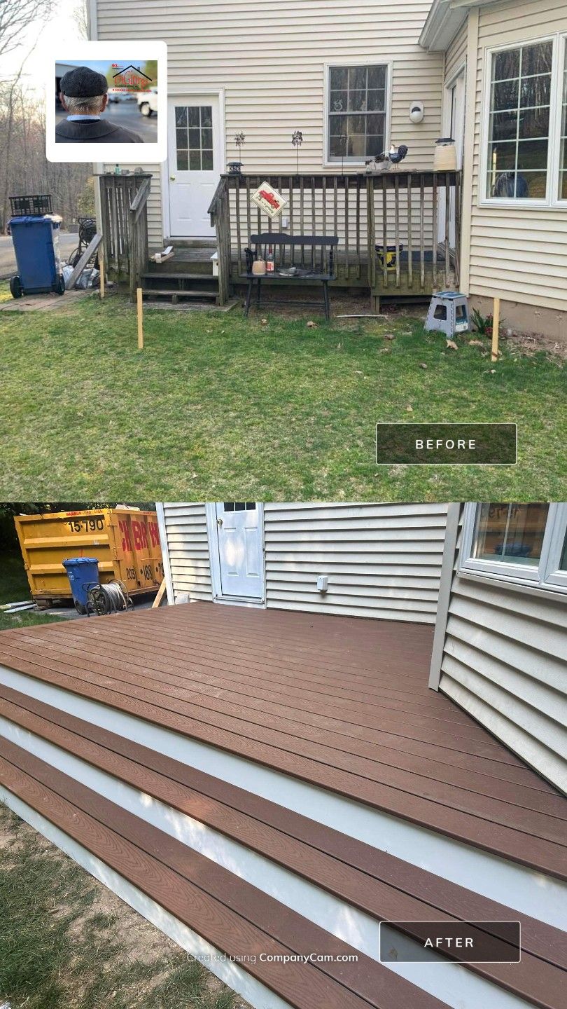 Deck Replacement Trex Select Saddle by DiGiorgi Roofing and Siding Inc