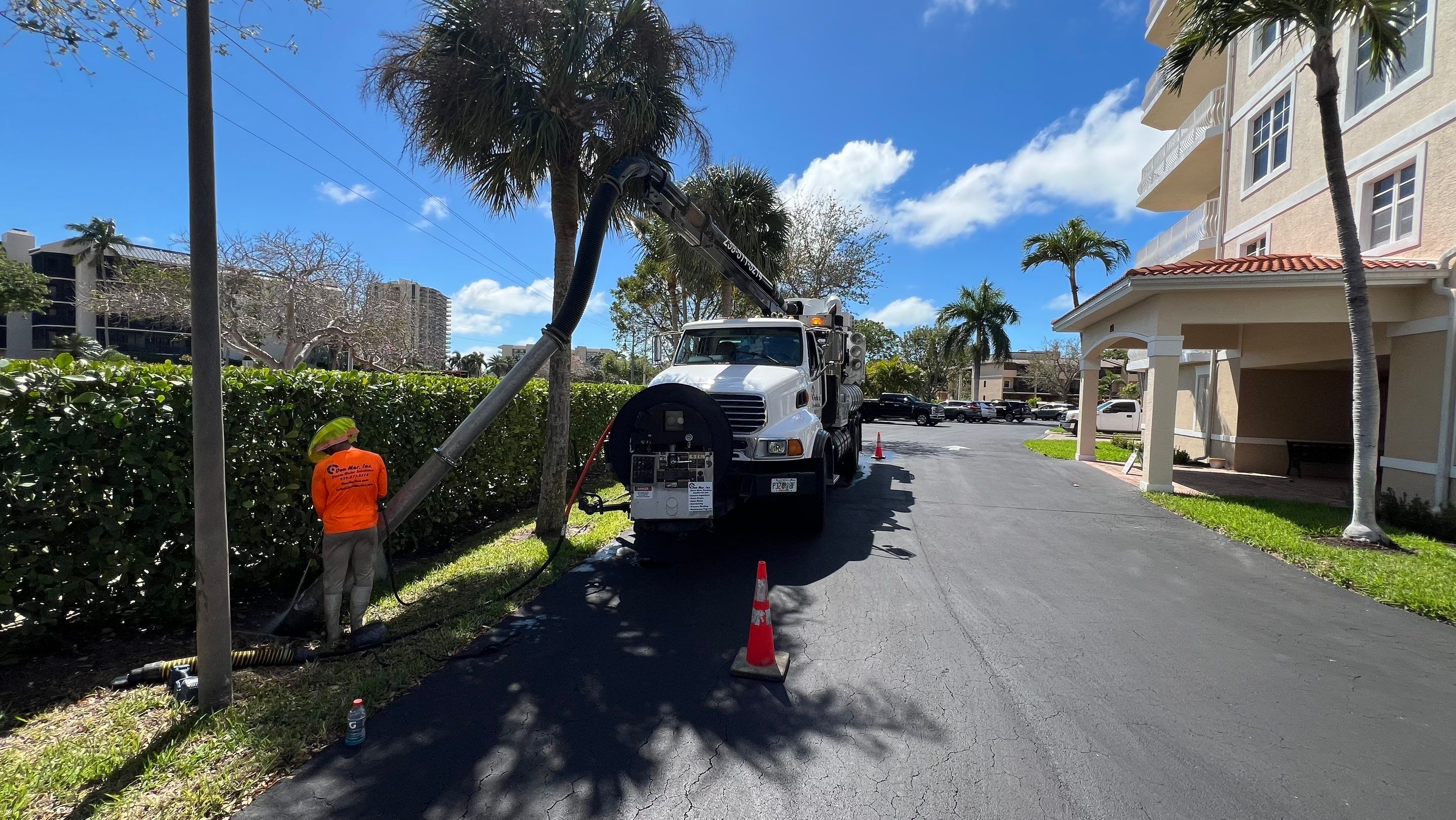 Condo Complex Stormwater System Maintenance by Don Mar, Inc. Storm Water Solutions