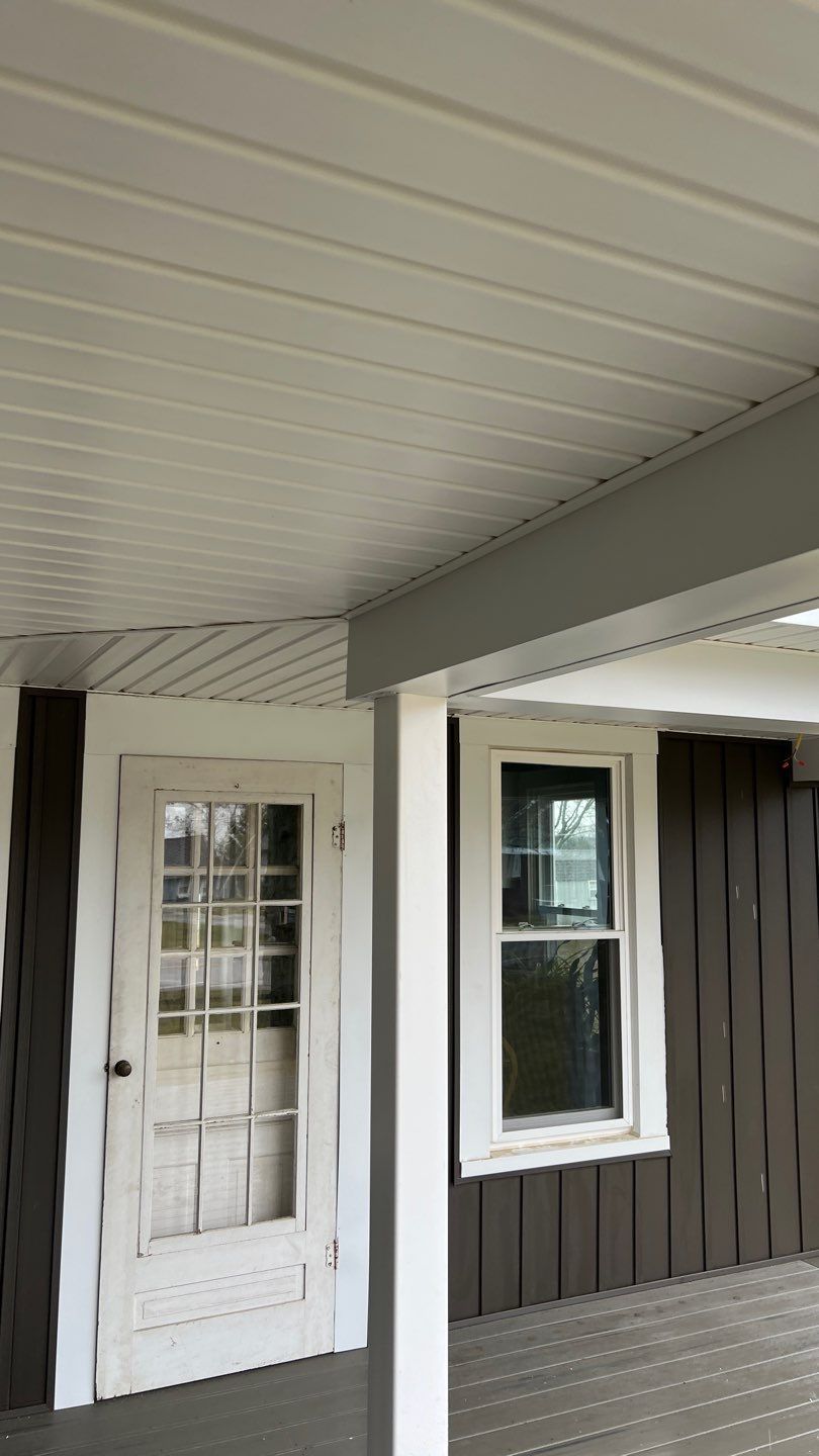 Residential fascia replacement using Exterior Portfolio 4.5 DL - Peppercorn by Nitro Roofing and Construction
