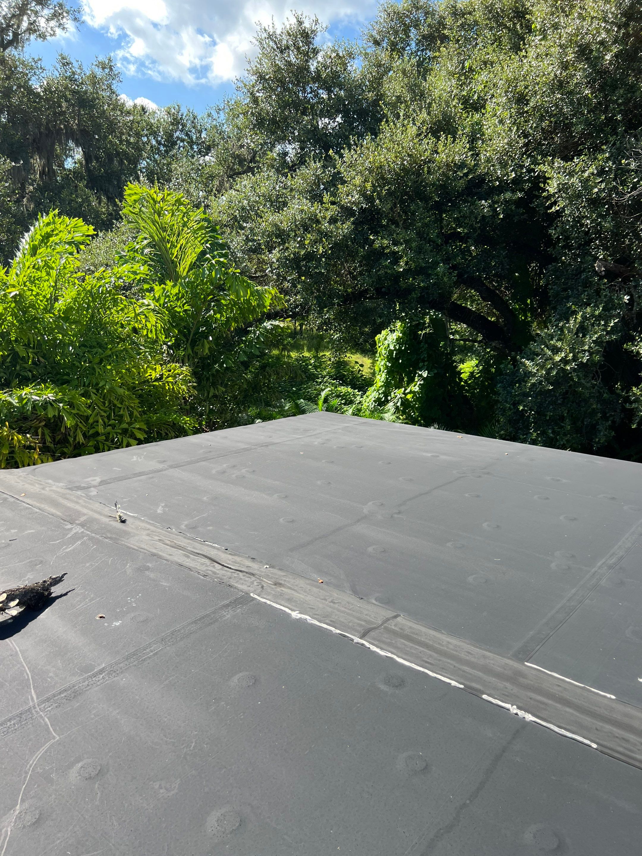 Flat Membrane Roof Repair and Interior Restoration in Fort Myers by cordova home services 