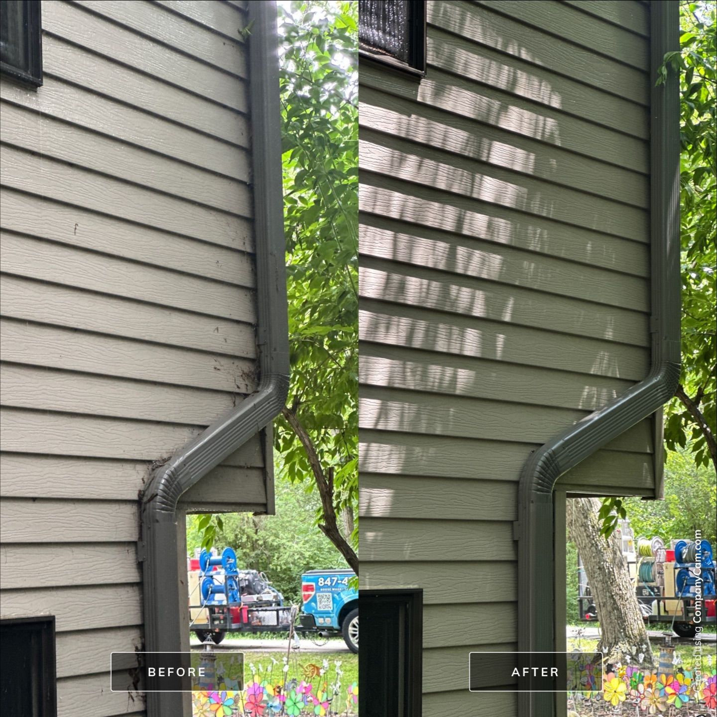 Project in Salem Lakes by Simmons Power & Soft Washing