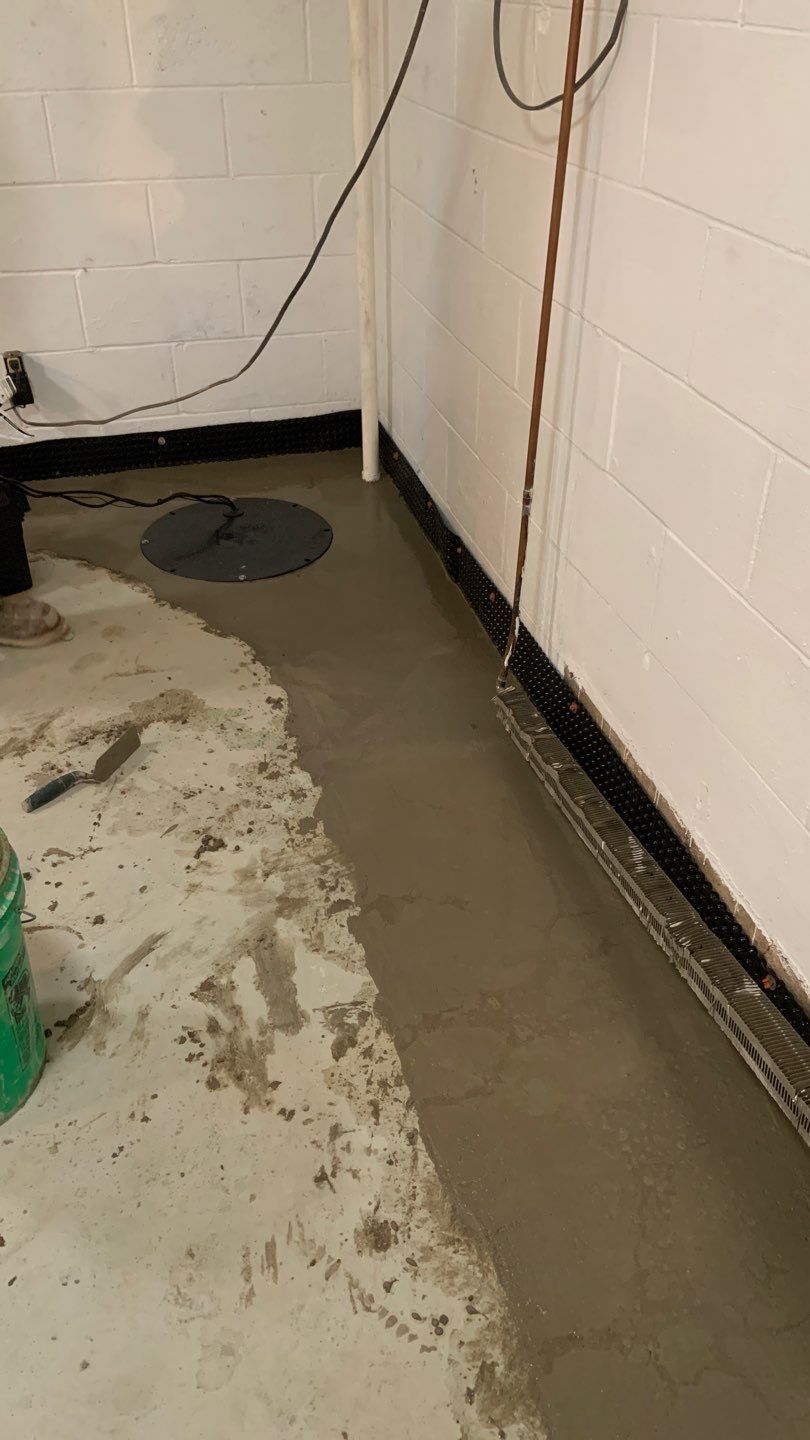 Drain tile in Woodbury by Waterproofing Northeast