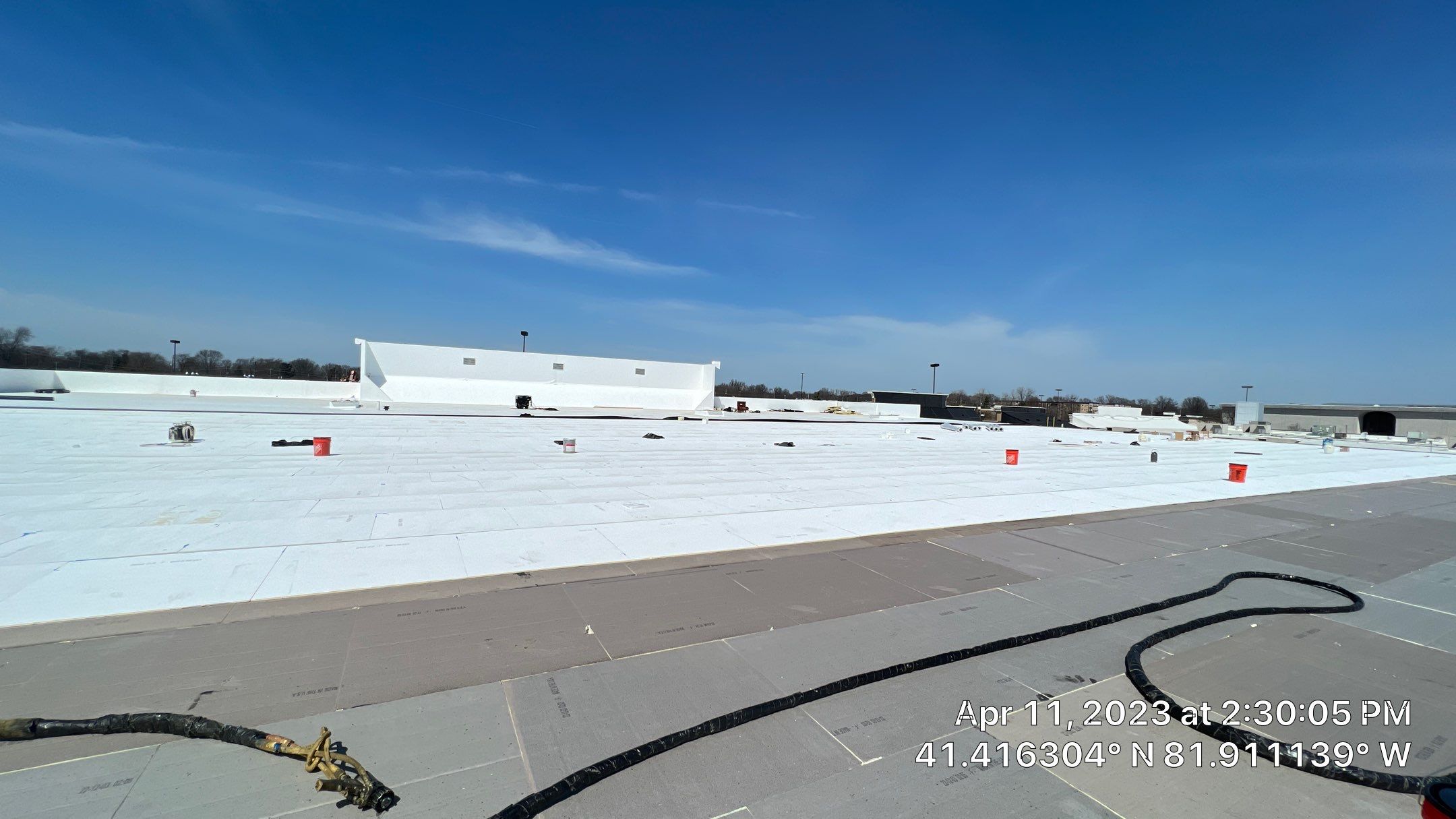 North Olmsted Ohio TPO Roof Install by Gold Star Roofing LLC 