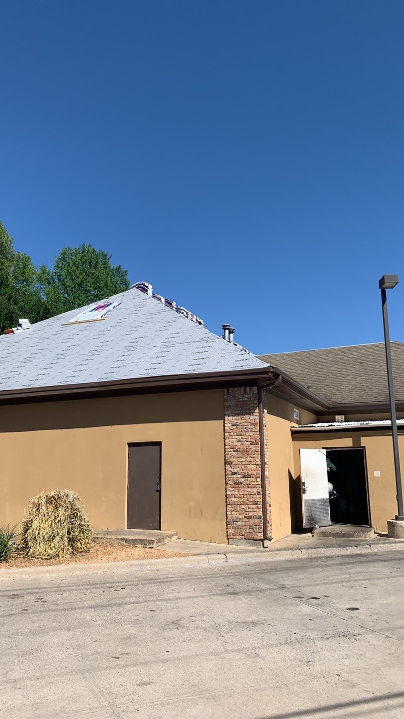 Commercial Roof Installation using GAF Shingles in Dallas Texas by Elite Roofing LLC
