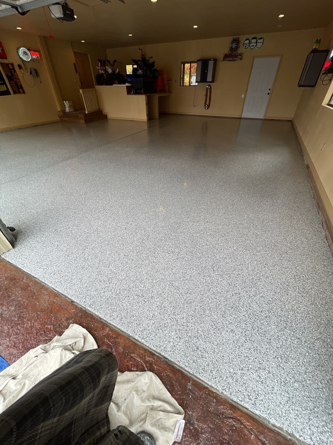 Garage Transformation using Silver Creek by Croc Coatings, LLC