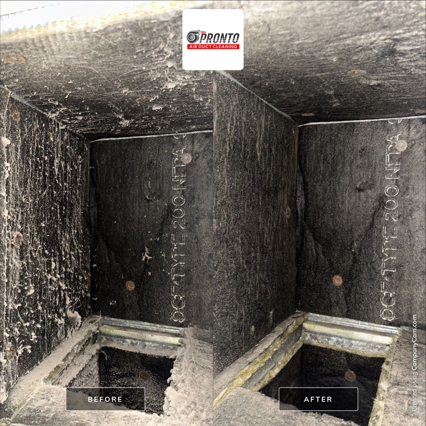 Air duct cleaning using Hypervac by Pronto Air Duct Cleaning