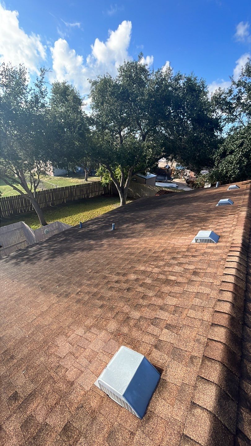 Full Roof Replacement using Certainteed Landmark Weatherwood by Galvan Roofing and Construction