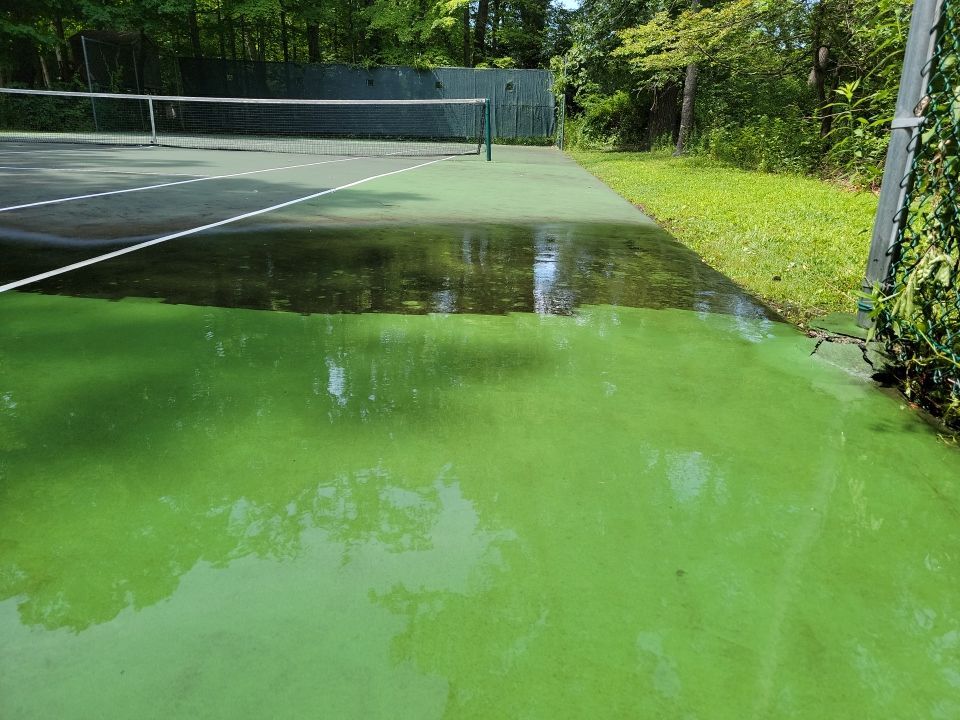 Deck, Patio, and Tennis Court Cleaning by Northern Power Washing LLC.