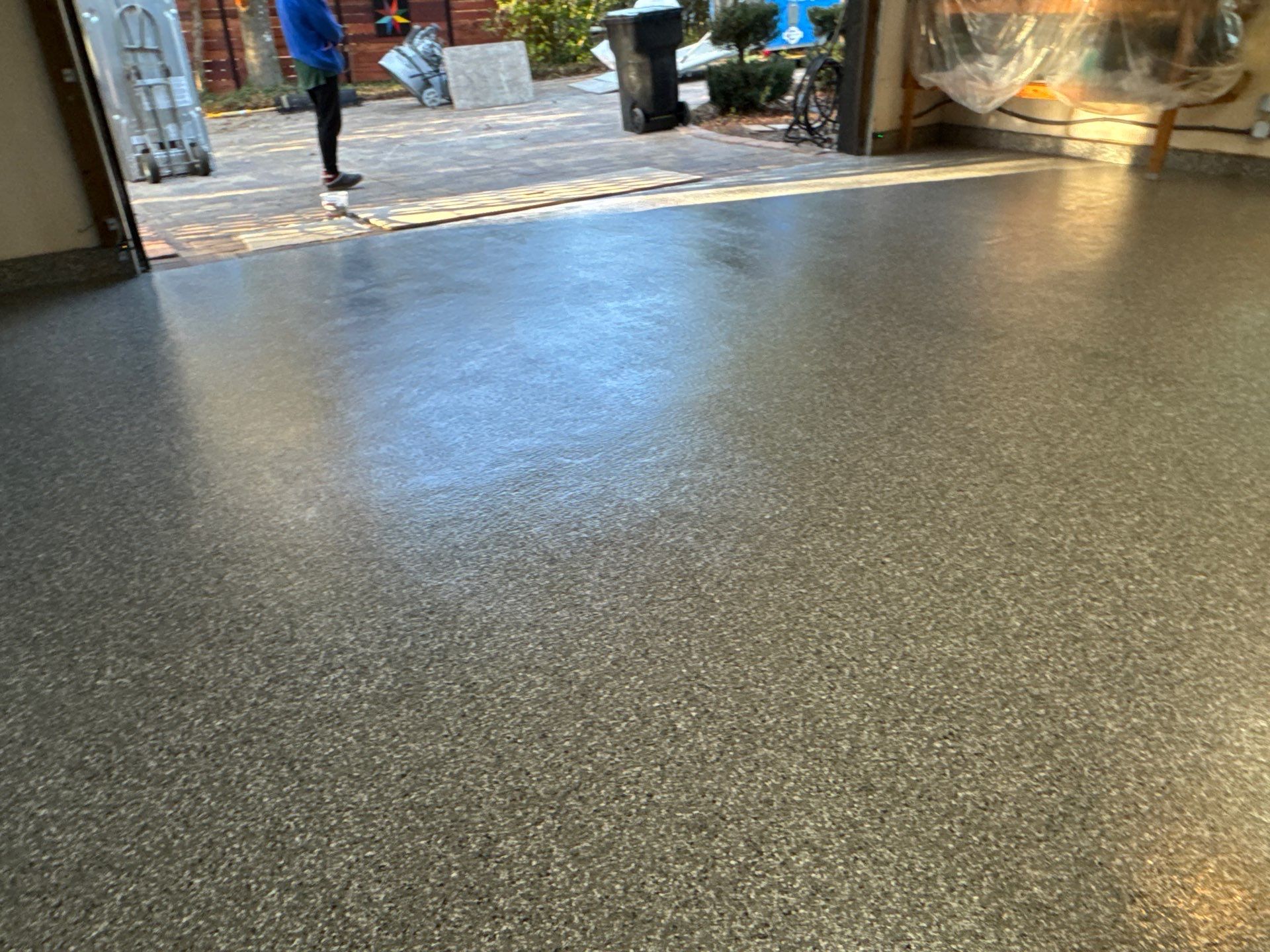 Garage in Gainesville, FL in Smoke by Cross Creek Concrete Coatings